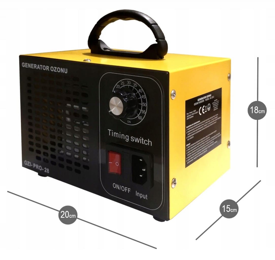 Övriga 3 Ozongenerator 28000 mg/h, luftrenare 230V, 120W - 8