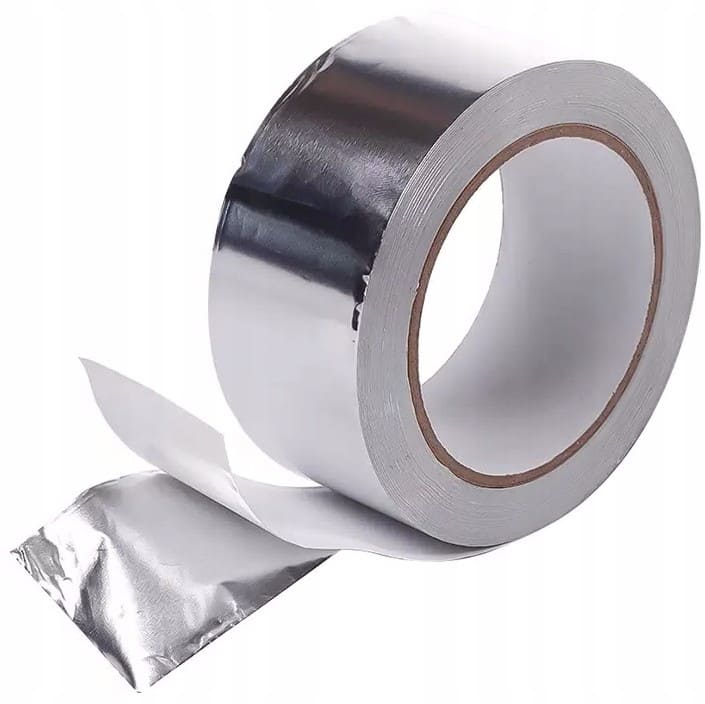 Övriga 3 Aluminiumtejp självhäftande 100 mm x 50m – upp till 120°C, alutejp, tätningstejp metall