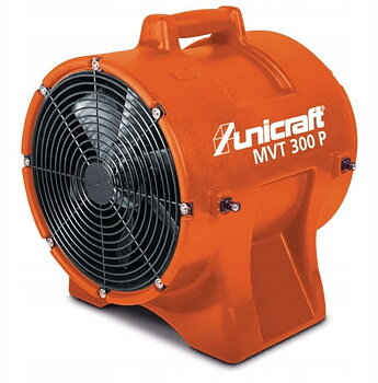 Stark Portabel Axiell Fläkt med 10 m, industrifläkt 750W 3220 m³/h, Unicraft