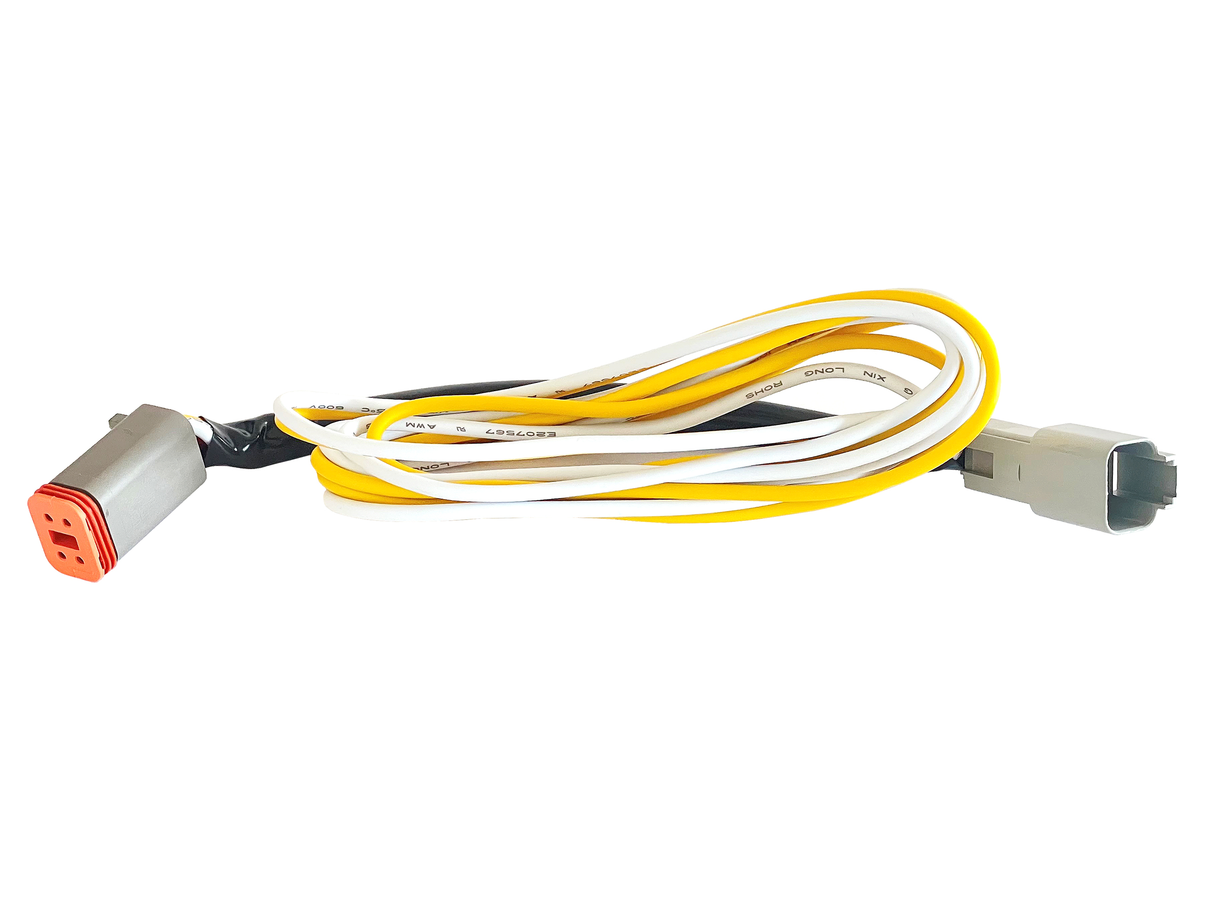 Adapterkabel 20 cm. 4 DT till 2 DT + 2 ledare (1 m)