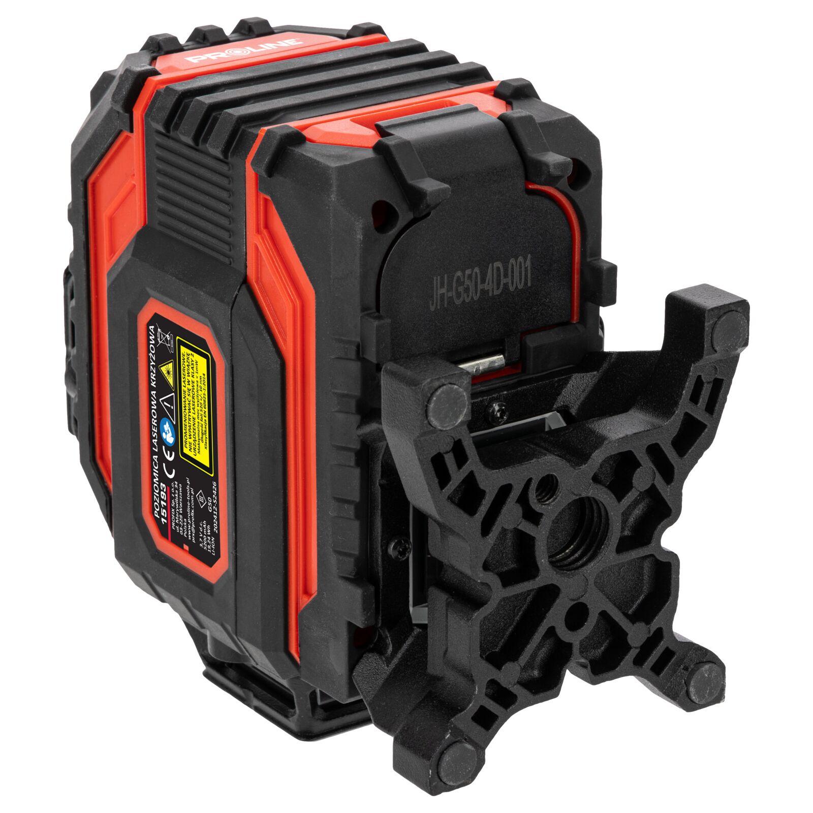PROLINE TOOLS Laservattenpass 360° grönt korslaserkit 4D självinställande, 4 strålar, ±1.5 mm / 5 m noggrannhet, IP54 skydd, 25 m arbetsområde, Li-Ion 5200 mAh batteri, 5/8 och 1/4 stativgänga, Proline - 3