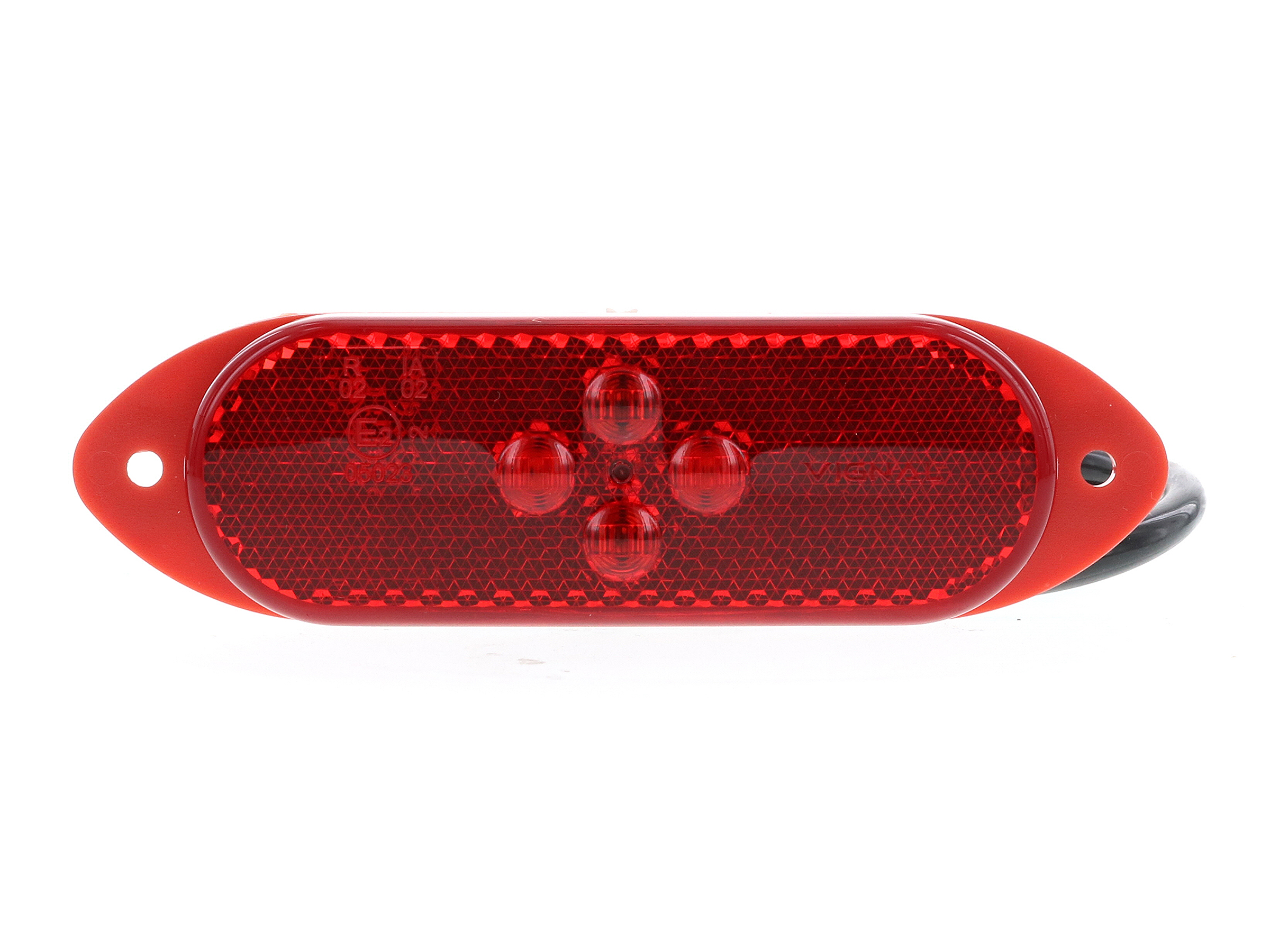 Positionslampa röd LED 24 V 5 m kabel