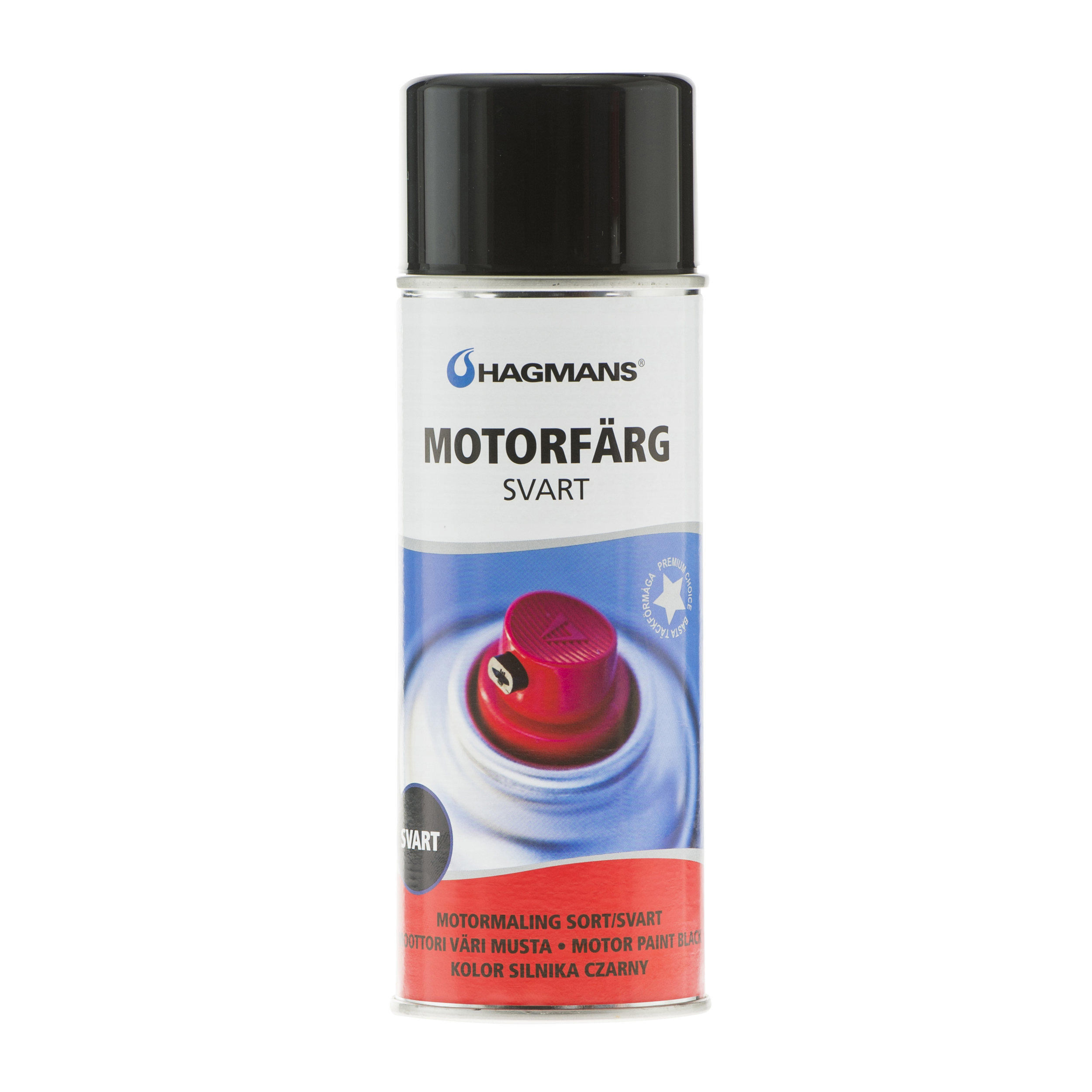 Hagmans Motorfärg Svart 400 ML - 2