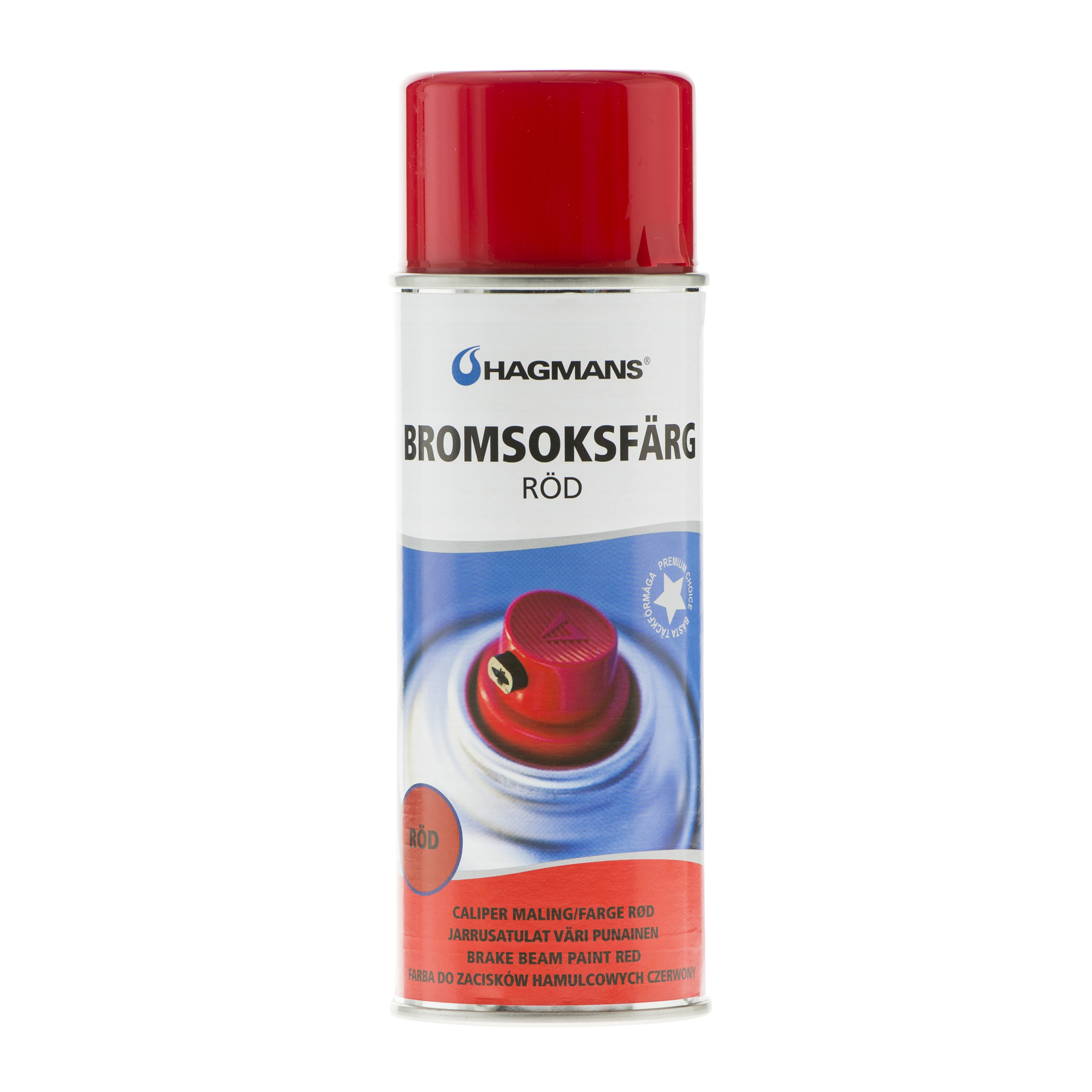 Hagmans Bromsoksfärg Röd 400 ML - 2