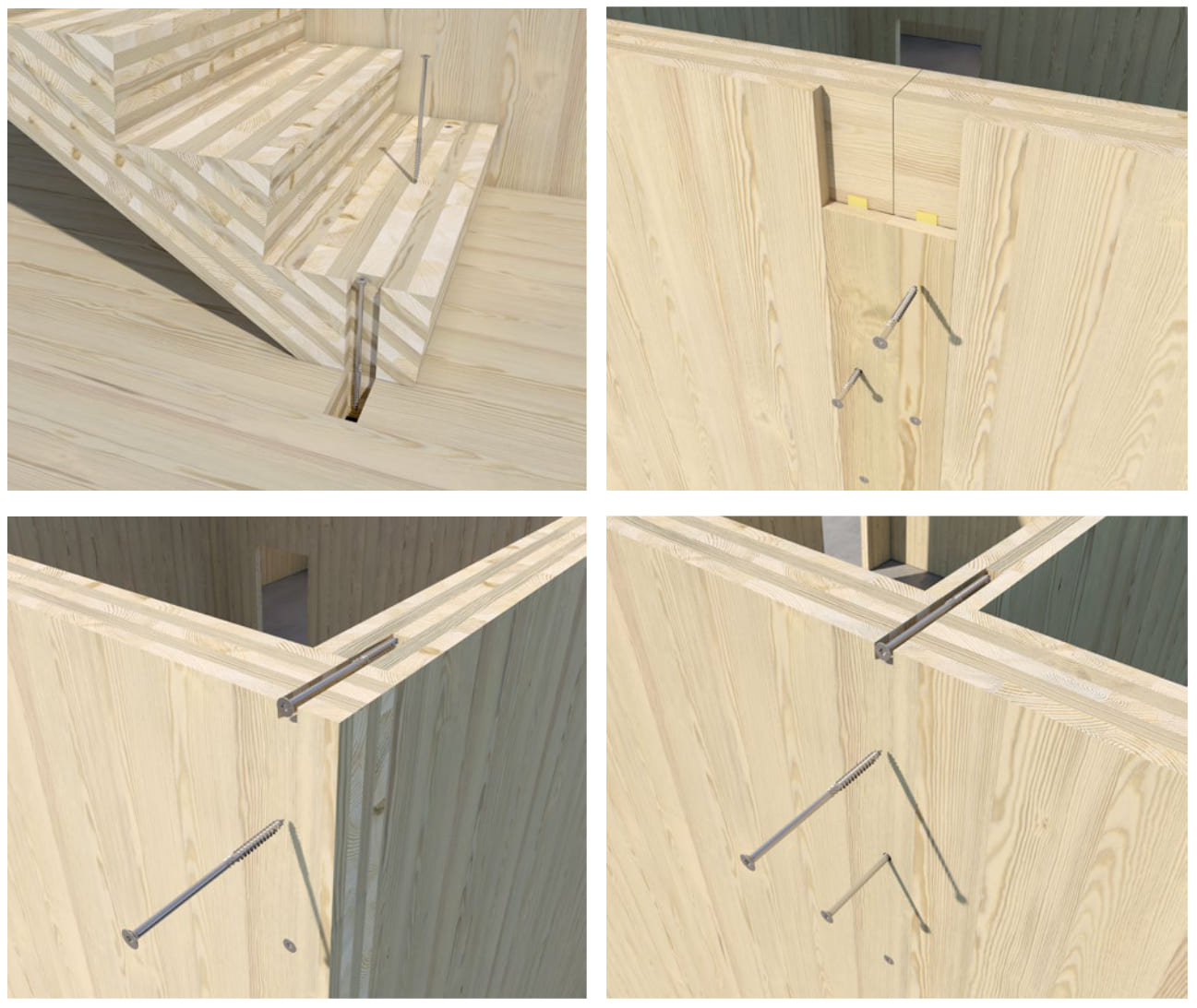 Träskruv TORX C4 försänkt huvud 4 x 30 till 6 x 200, 200 till 1000st per paket, Klimas (Skruvstorlek och mängd : 4 x 60 / 500 st.) - 8