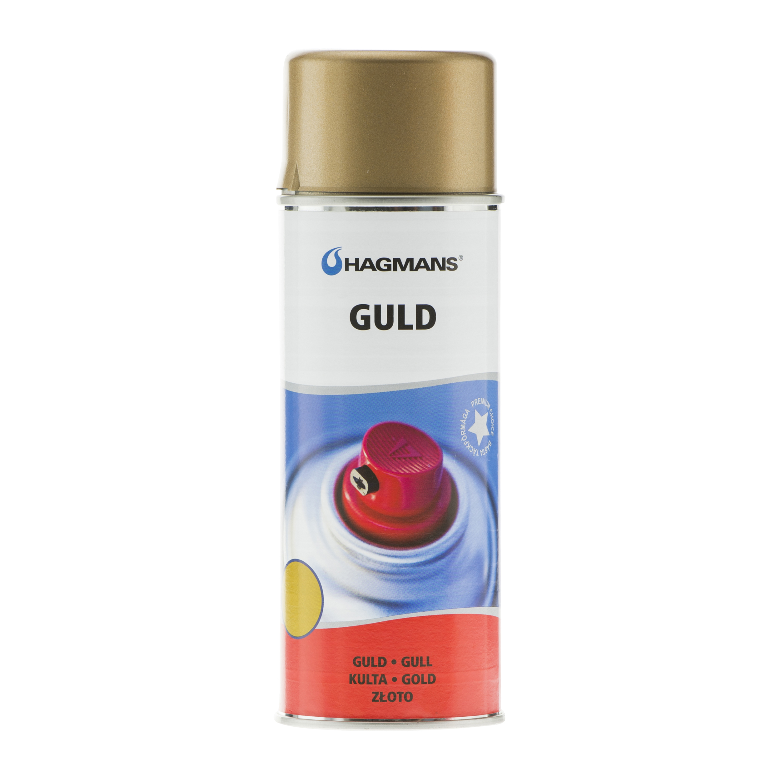 Hagmans Metalliclack Guld 400 ML - 2