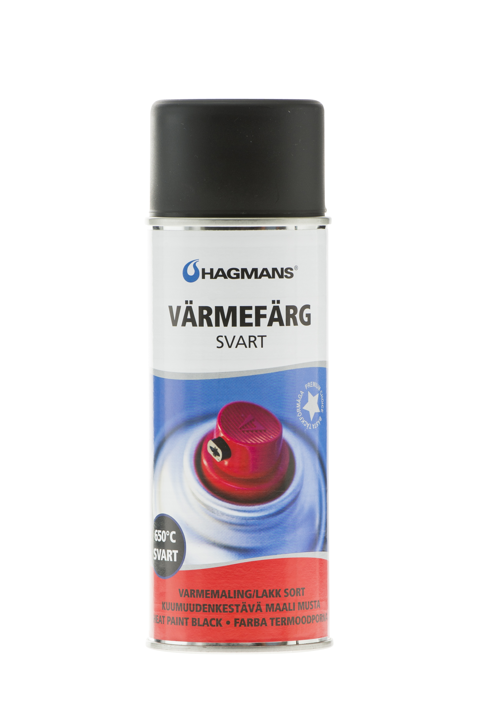 Hagmans Värmefärg Svart 400 ML