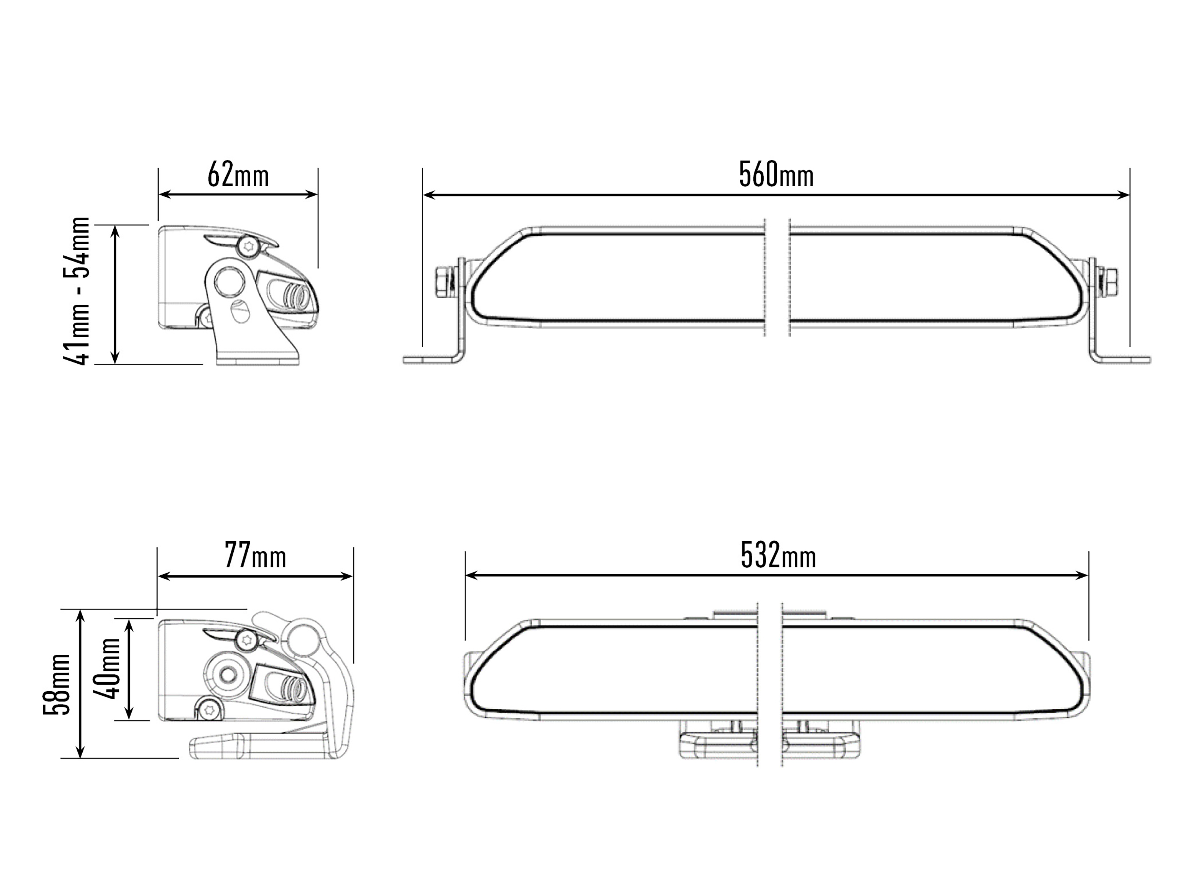 Lazer Linear 18 Elite LED extraljusramp 21" (532 mm) - 5