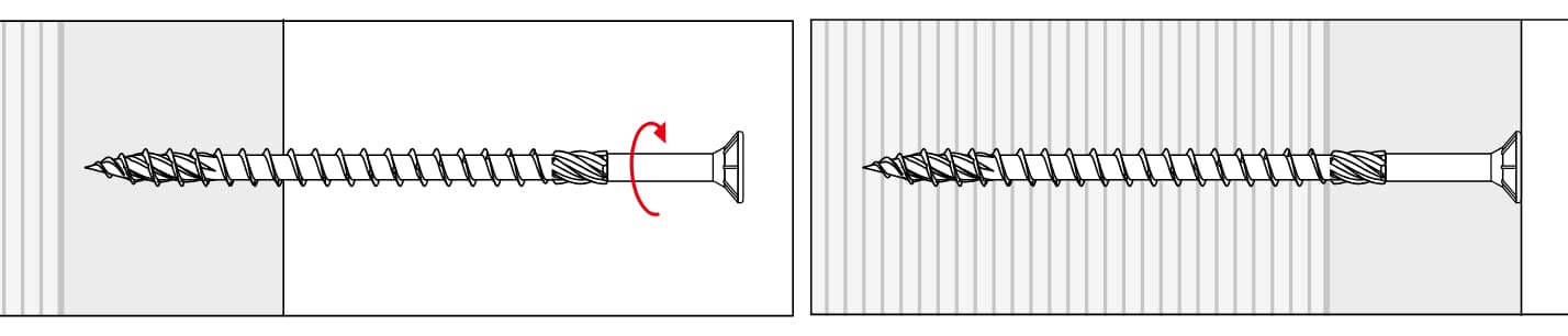 Träskruv TORX C4 försänkt huvud 4 x 30 till 6 x 200, 200 till 1000st per paket, Klimas (Skruvstorlek och mängd : 5 x 80 / 400 st.) - 9