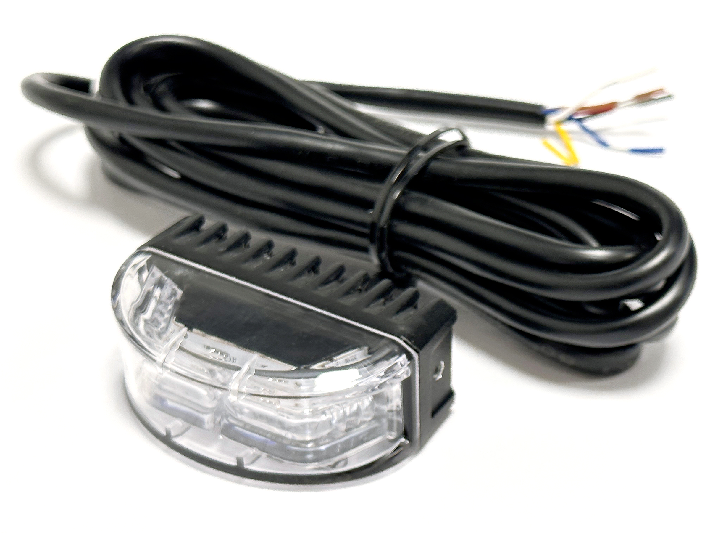 Blixtljus Crescent 2.5 m kabel dual color amber/blue - 3