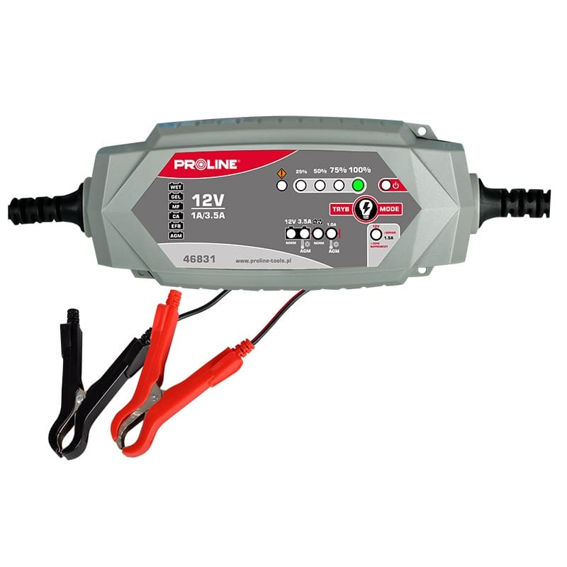 PROLINE TOOLS Inverterande Laddare för Bilbatterier 12V, 4A, Proline