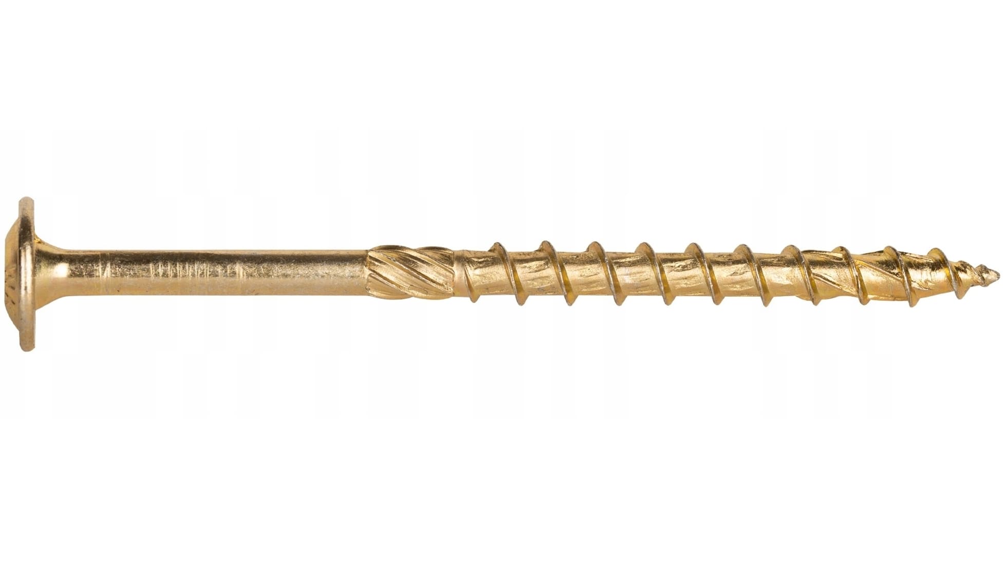 Konstruktionsskruv för trä med brickskalle TX, TORX C4 gulförzinkad, 4 x 30 till 6 x 200, 300 till 1000st per paket, Klimas (Skruvstorlek och mängd : 5 x 60 / 300 st.)