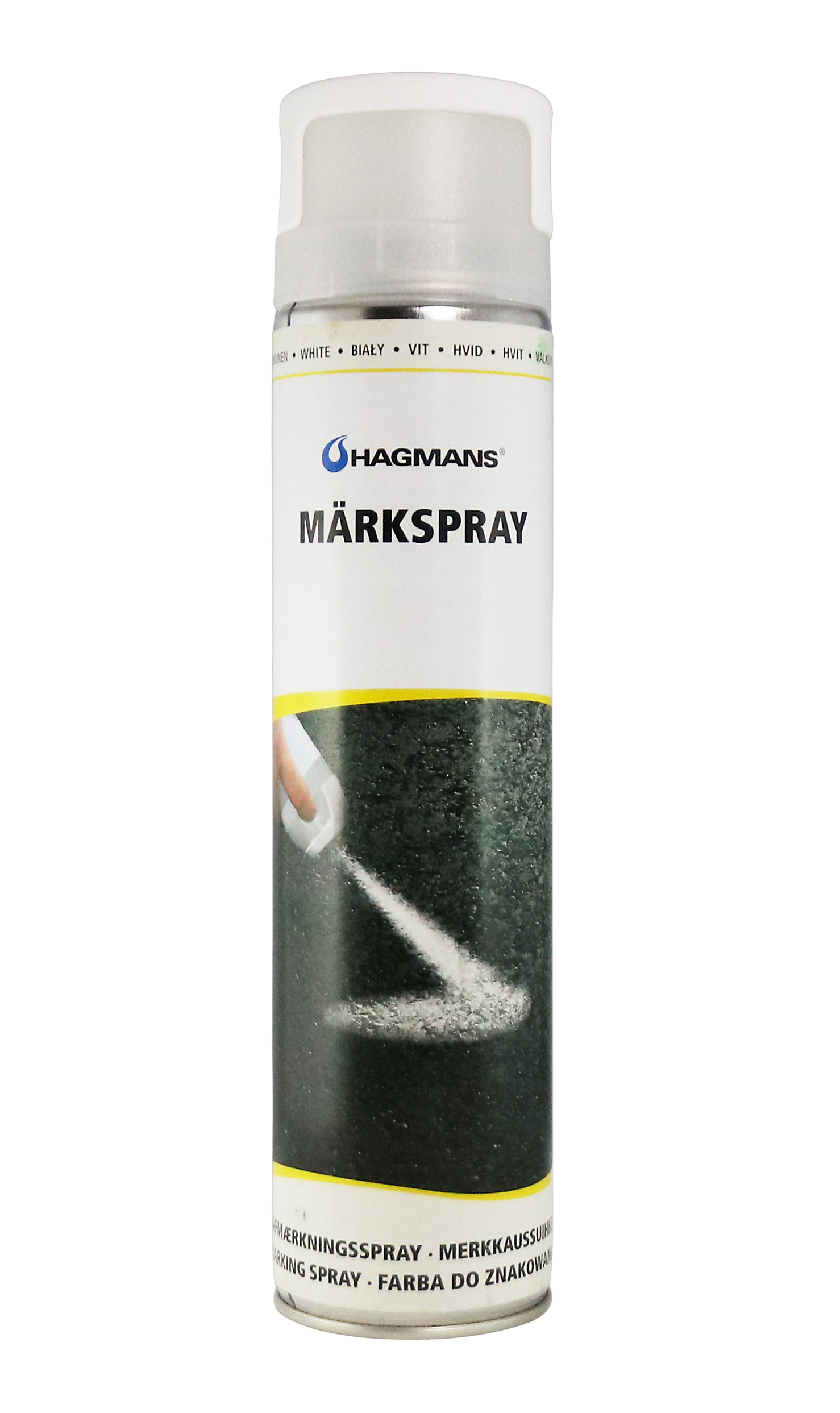 Hagmans Märkspray Solid Vit 600 ML