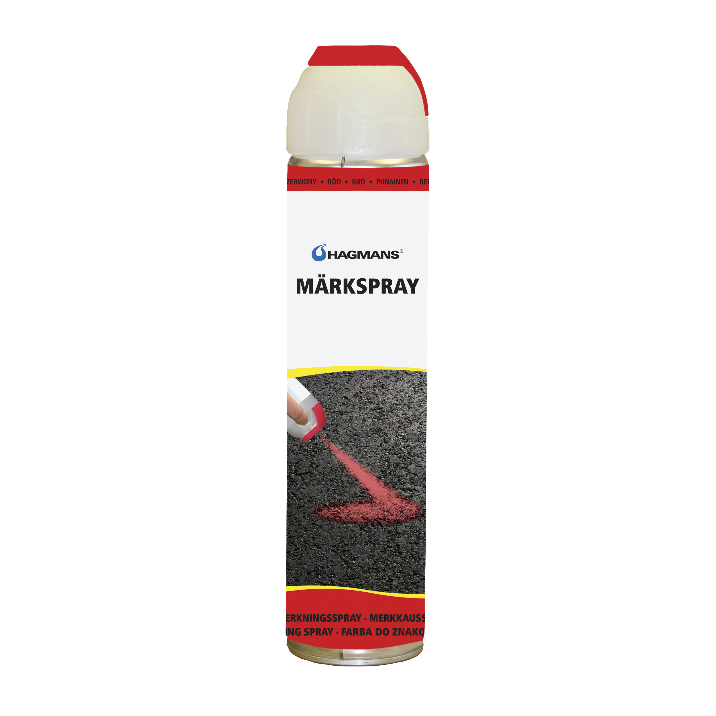 Hagmans Märkspray Solid Röd 600 ML - 2