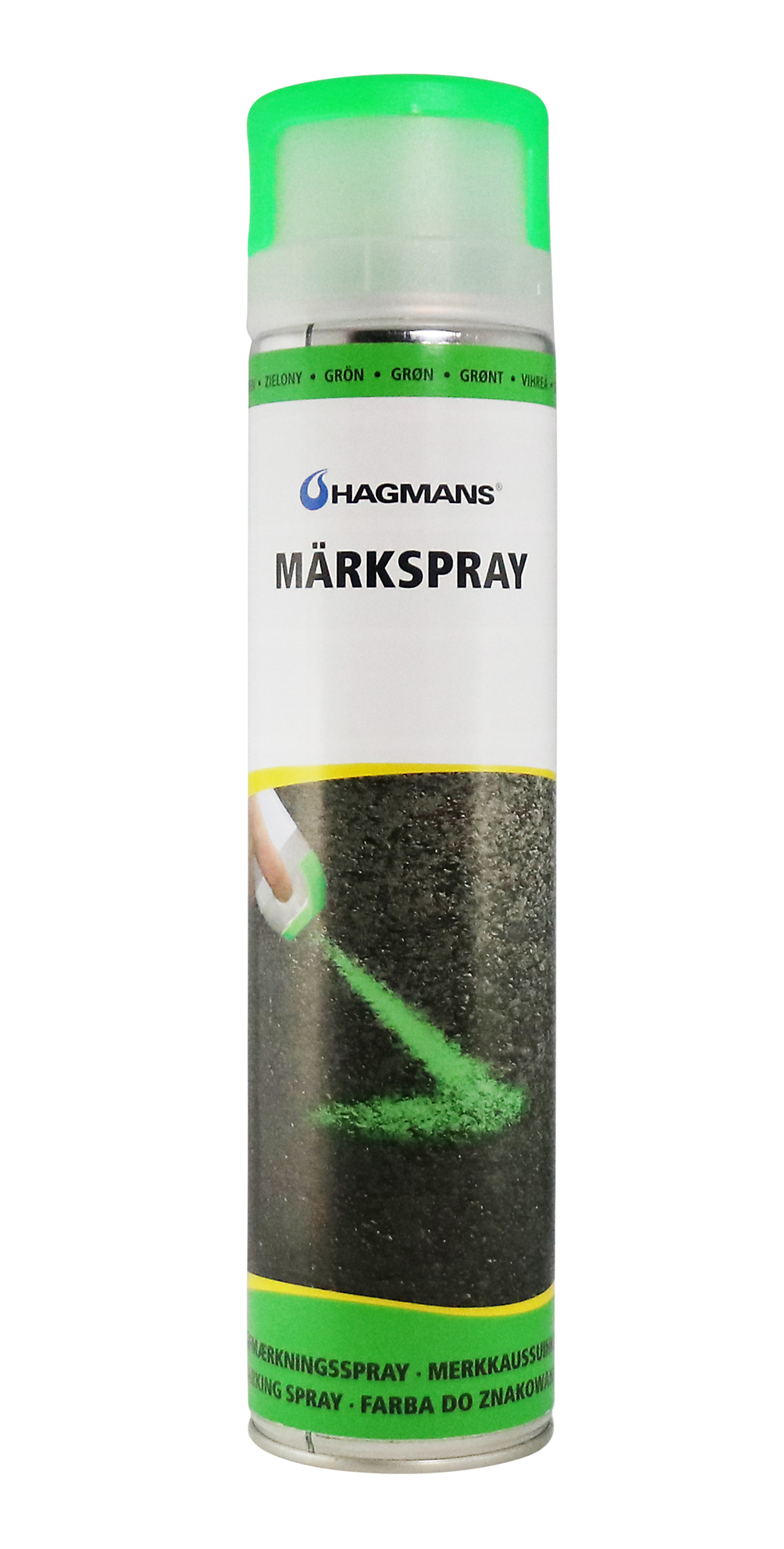 Hagmans Märkspray Solid Grön 600 ML