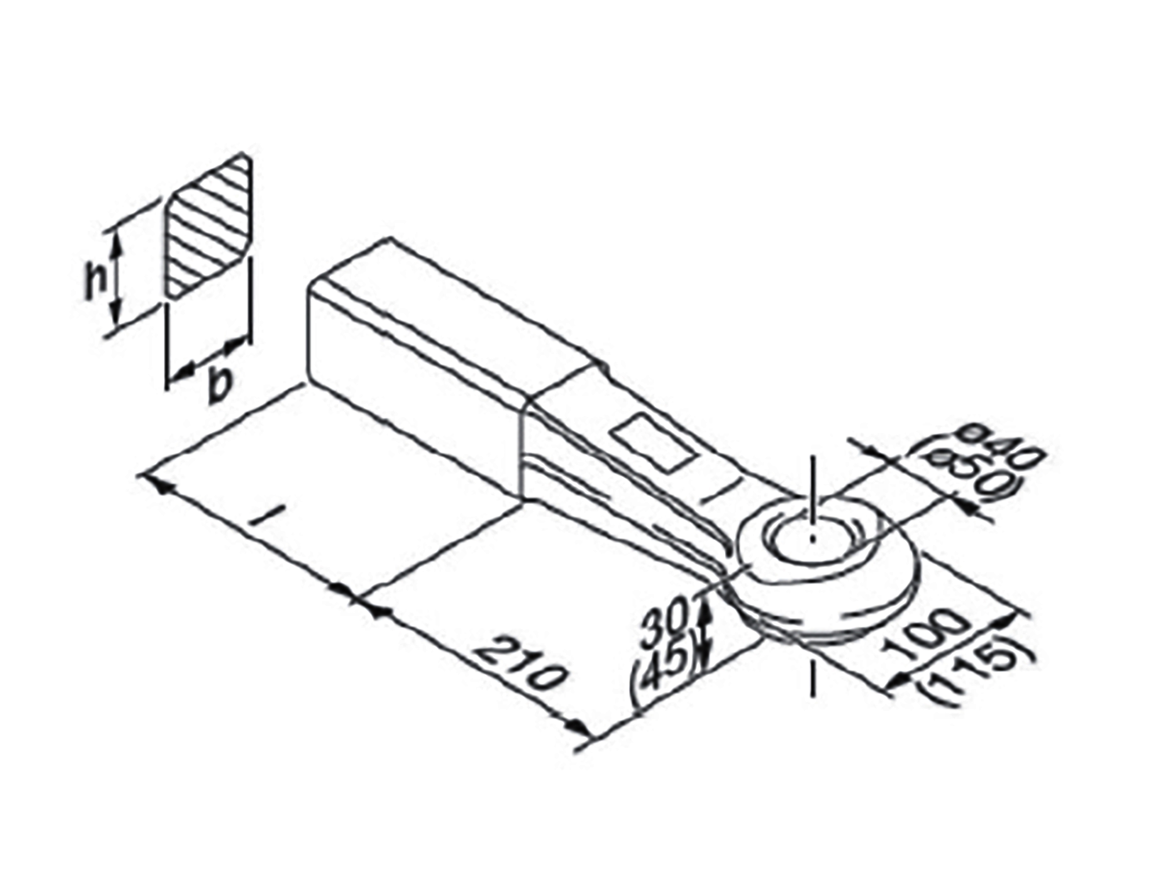 ROCKINGER dragögla 40 mm ROE57260 DIN 74054-40 - 2