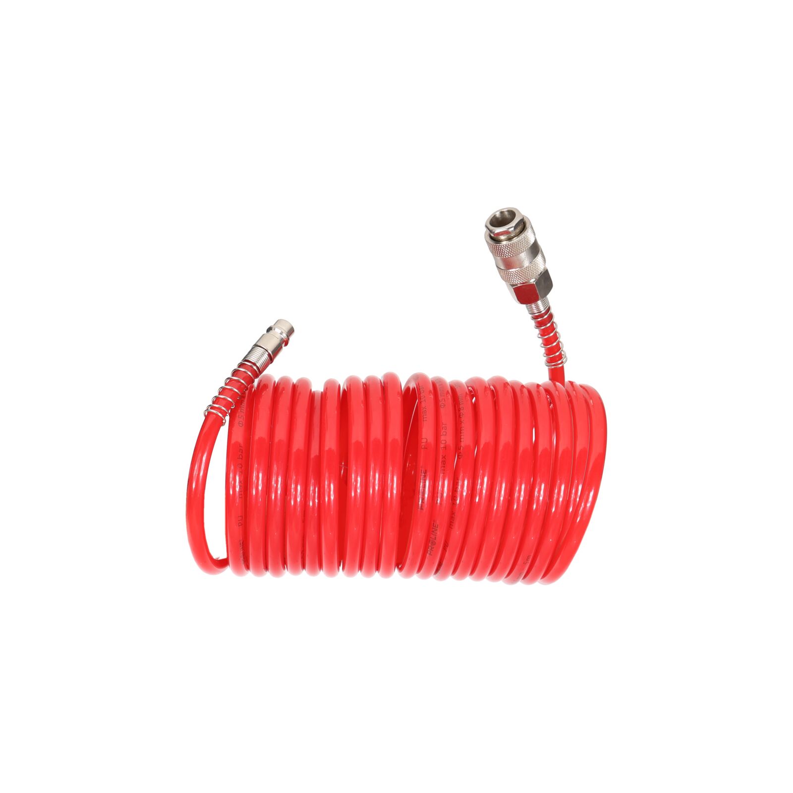 PROLINE TOOLS Spiralslang, slang PU 5m, 6.5 x 10 mm, 10BAR, Snabbkopplingar, Proline