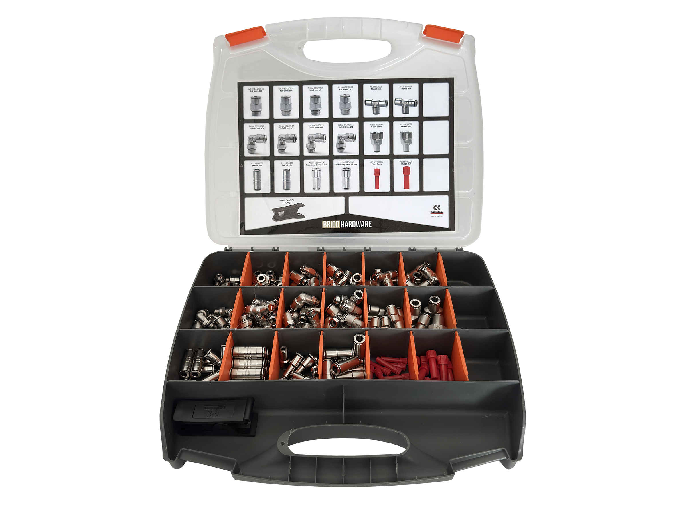 Briod Hardware Sortimentslåda Luftkopplingar 6/8mm - CAMOZZI - 3