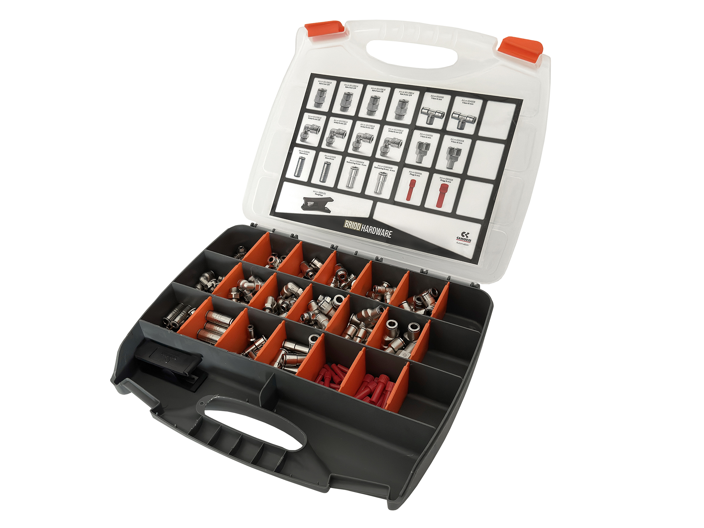 Briod Hardware Sortimentslåda Luftkopplingar 6/8mm - CAMOZZI - 2