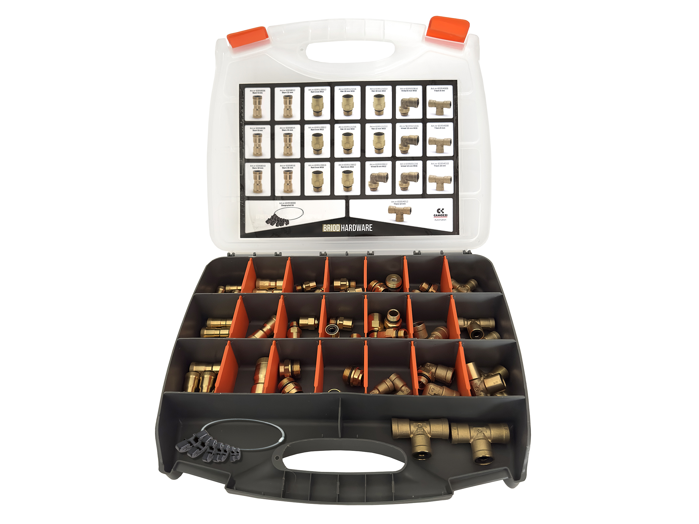 Sortimentslåda Bromskopplingar 9000 - CAMOZZI Briod Hardware
