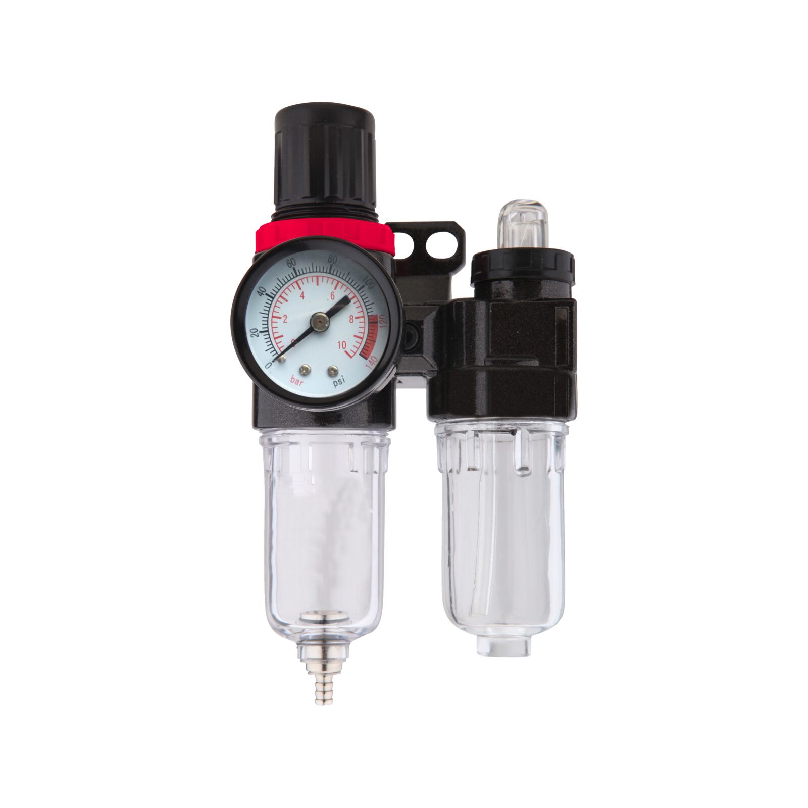 PROLINE TOOLS Reducer med Manometer, Filter Smörjmedel 1/4, Proline