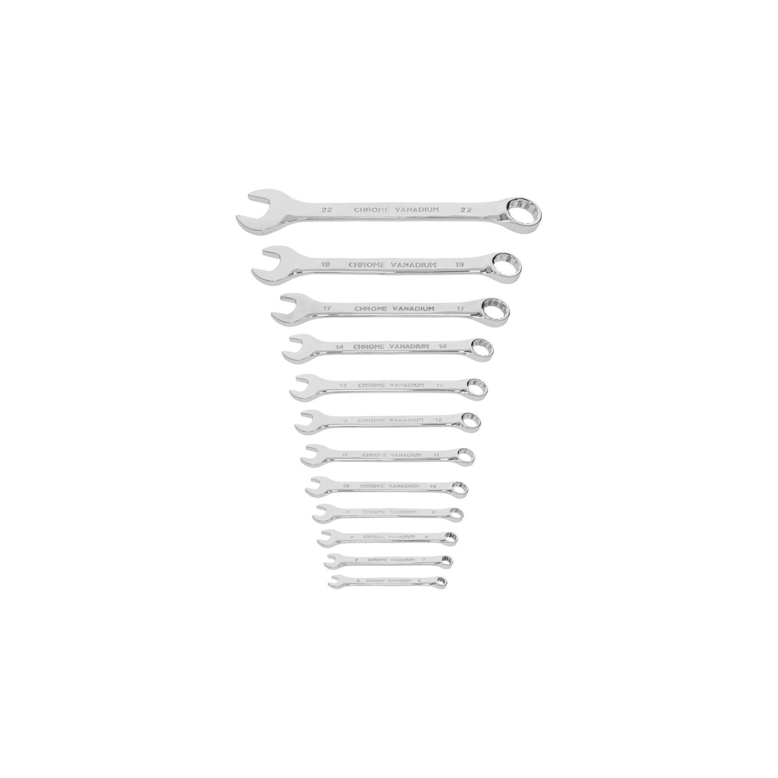 U-ringnyckelsats, kombinyckelsats, blocknyckelsats, 12st - DIN 3113, 6-22 mm Mega - 2