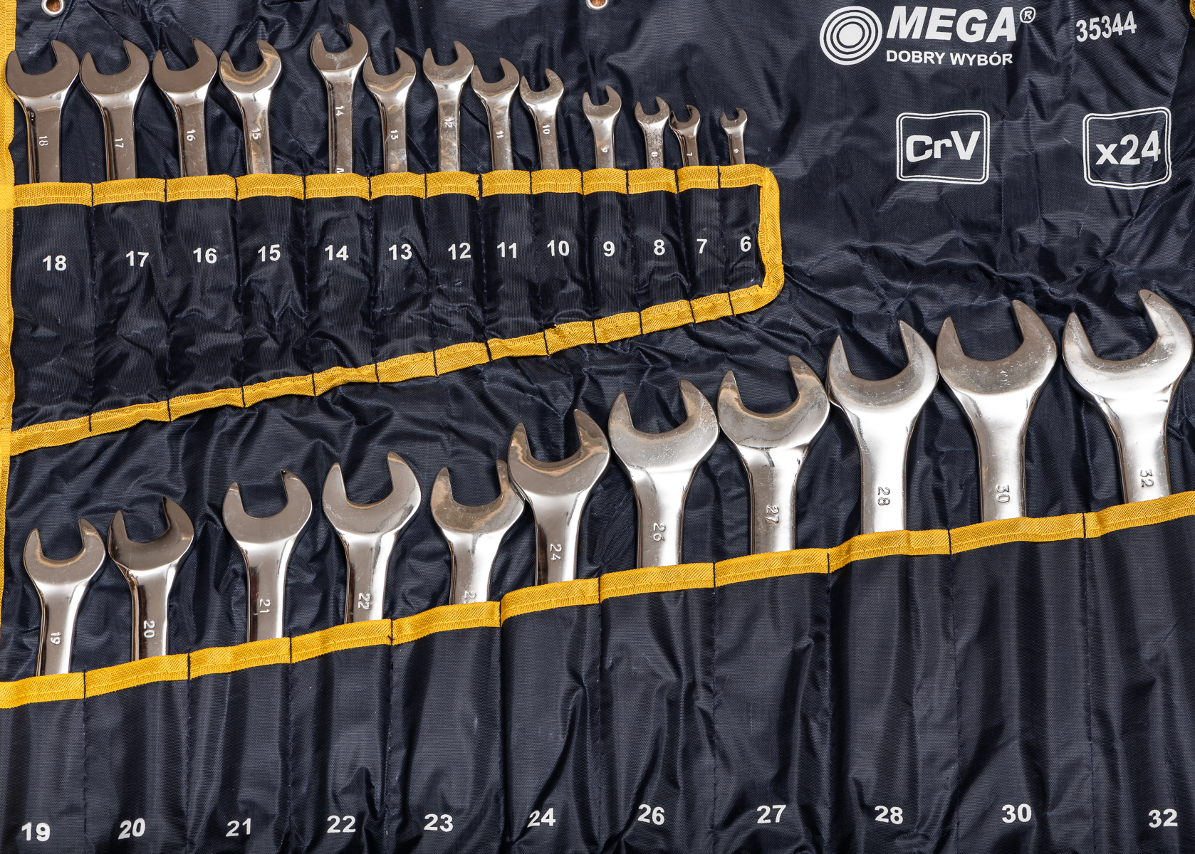 Mega Kombinycklar sats - DIN 3113, 24st 6-32 mm - 5