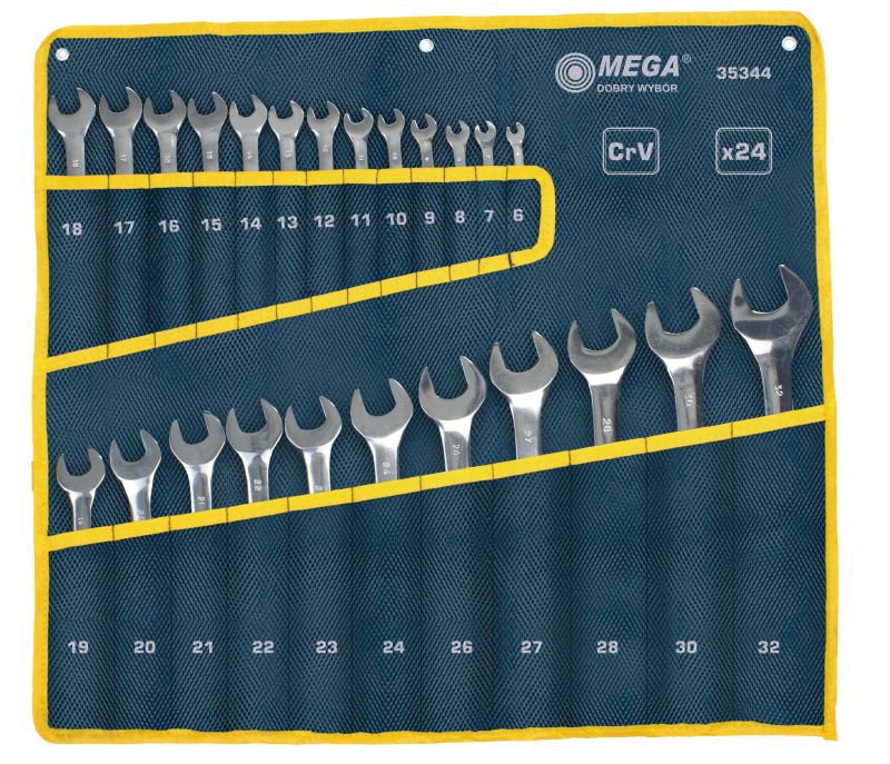 Mega Kombinycklar sats - DIN 3113, 24st 6-32 mm