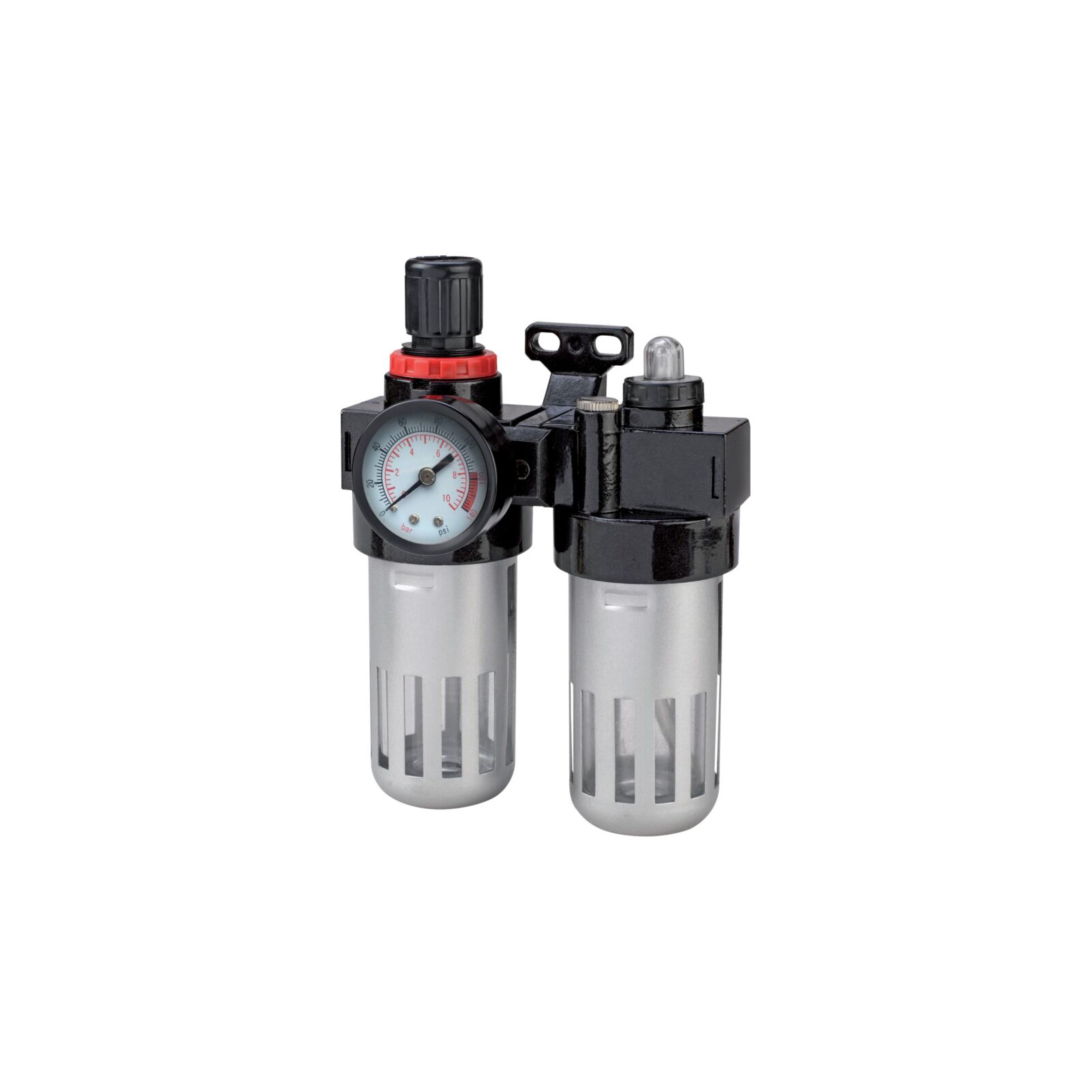 PROLINE TOOLS Reducer med Manometer, Filter Smörjare 1/4, Proline
