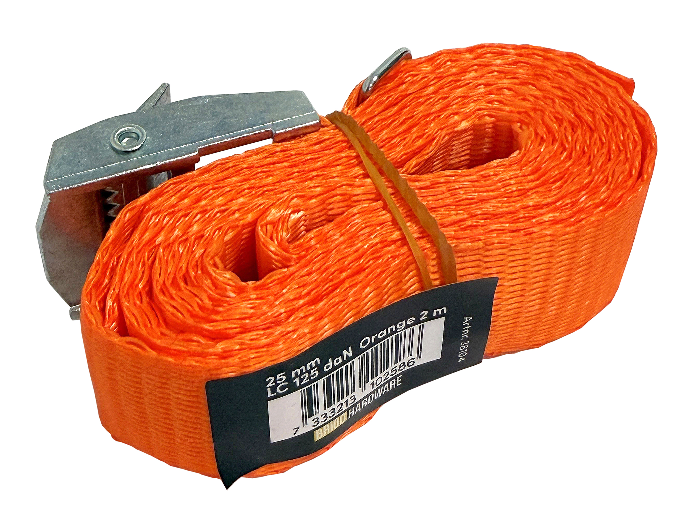Spännband 25 mm, 2,0 m orange LC: 125 daN Briod Hardware