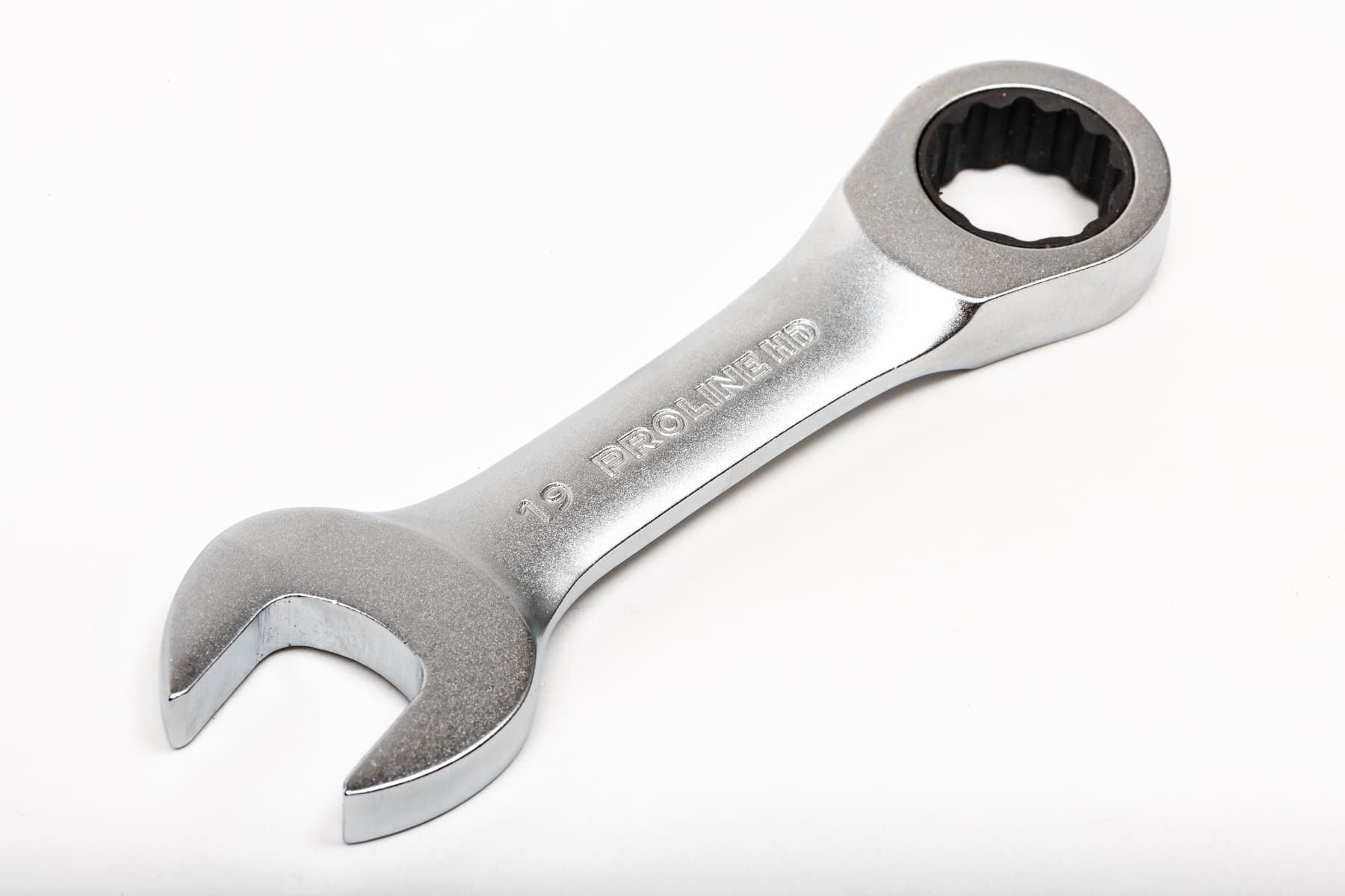 PROLINE TOOLS HD Kombinyckel med Spärr Extra Kort 8-19 mm CrV, PROLINE HD (Storlek (mm) : 10)