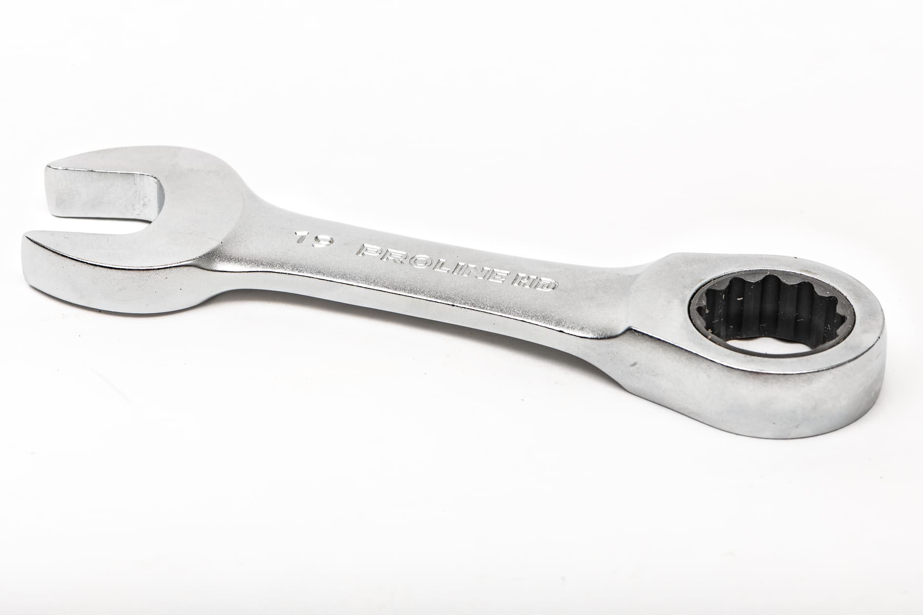 PROLINE TOOLS HD Kombinyckel med Spärr Extra Kort 8-19 mm CrV, PROLINE HD (Storlek (mm) : 15) - 6