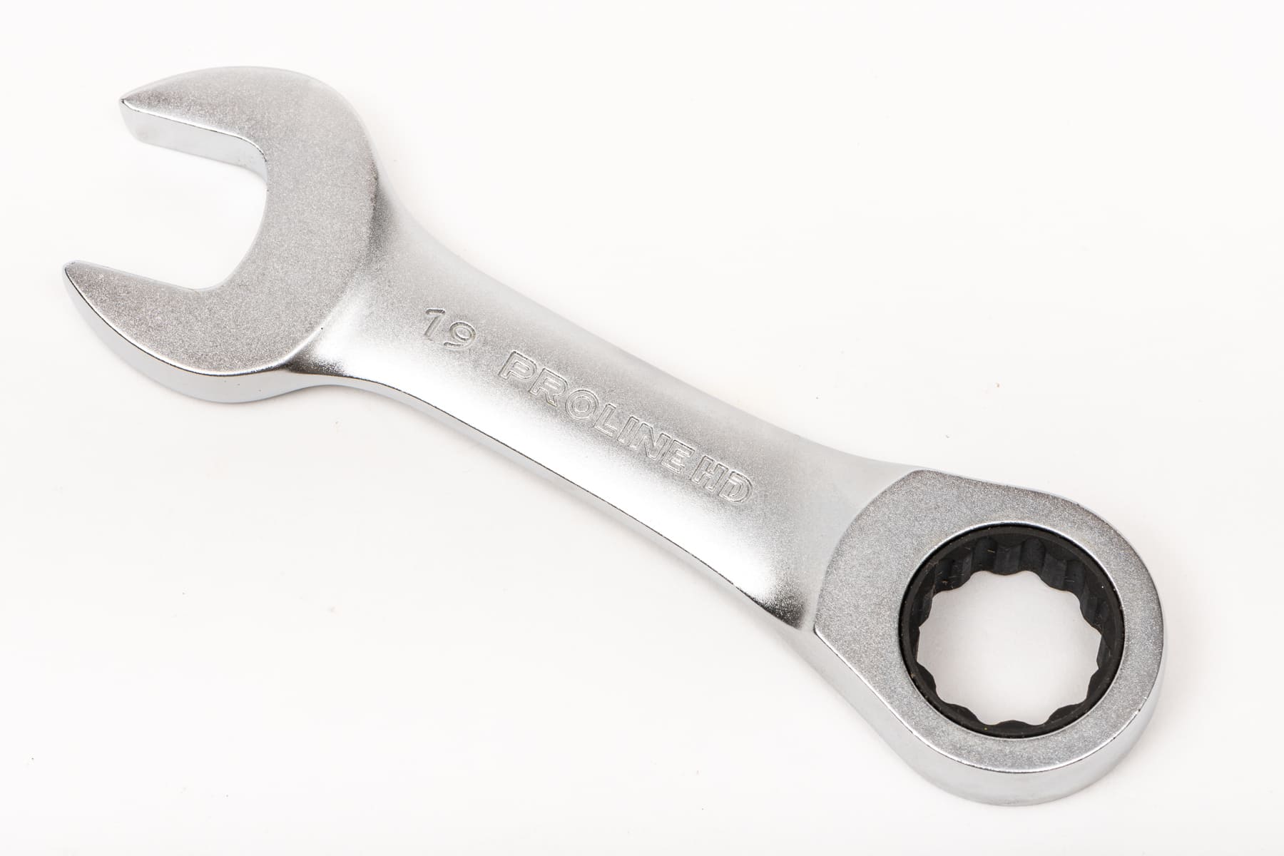 PROLINE TOOLS HD Kombinyckel med Spärr Extra Kort 8-19 mm CrV, PROLINE HD (Storlek (mm) : 19) - 9