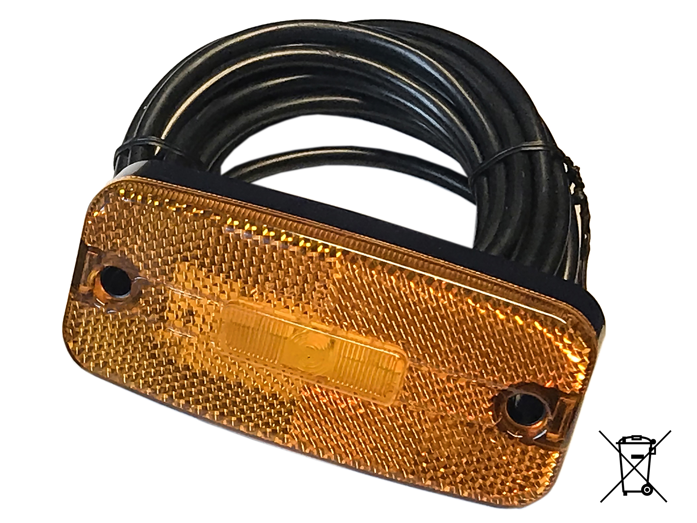 PT-Sidomarkeringslampa LED orange 10-30 V 5m kabel för butik