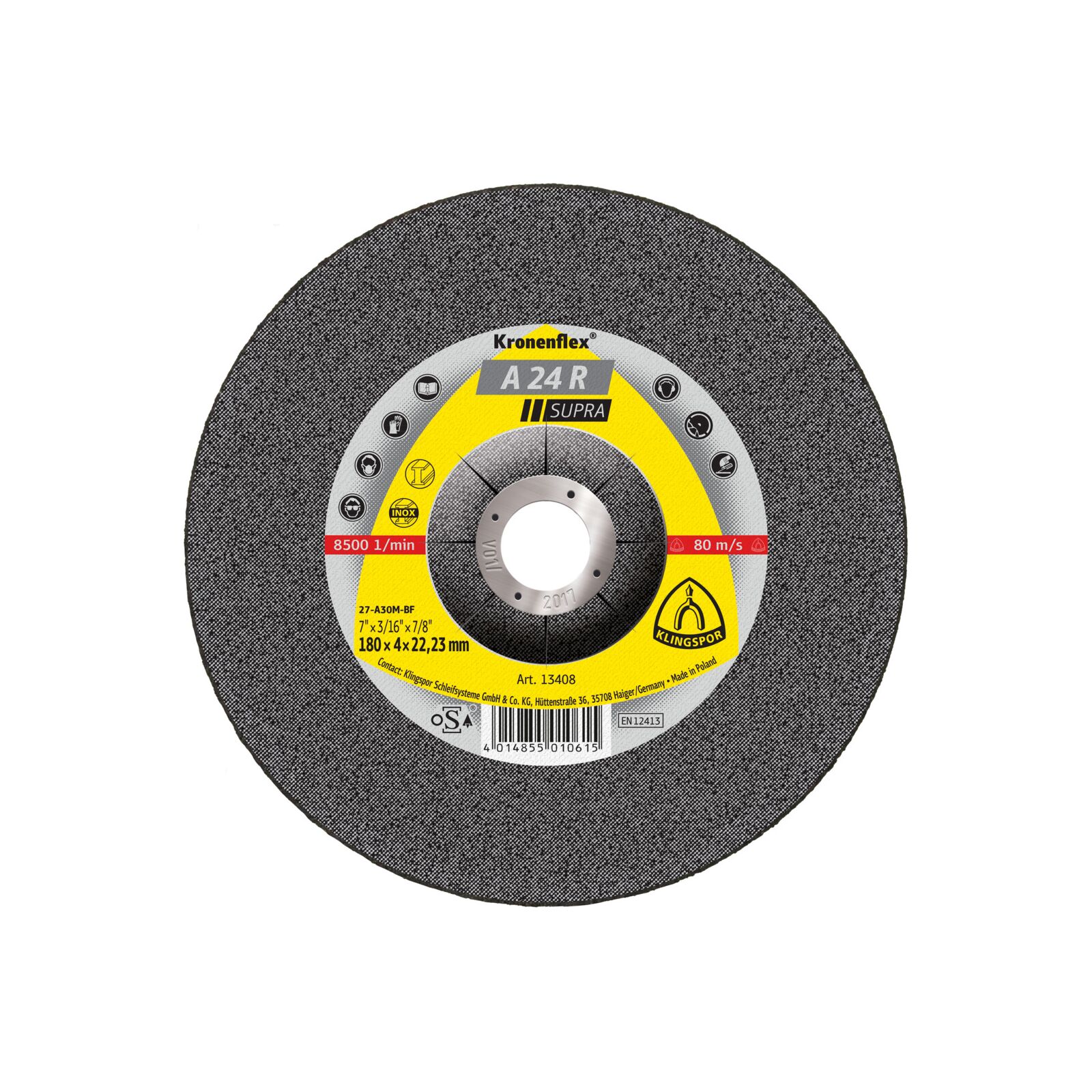 Kapskiva för metall 350 x 3.5 x 32 P A24R Supra, 1st, Klingspor