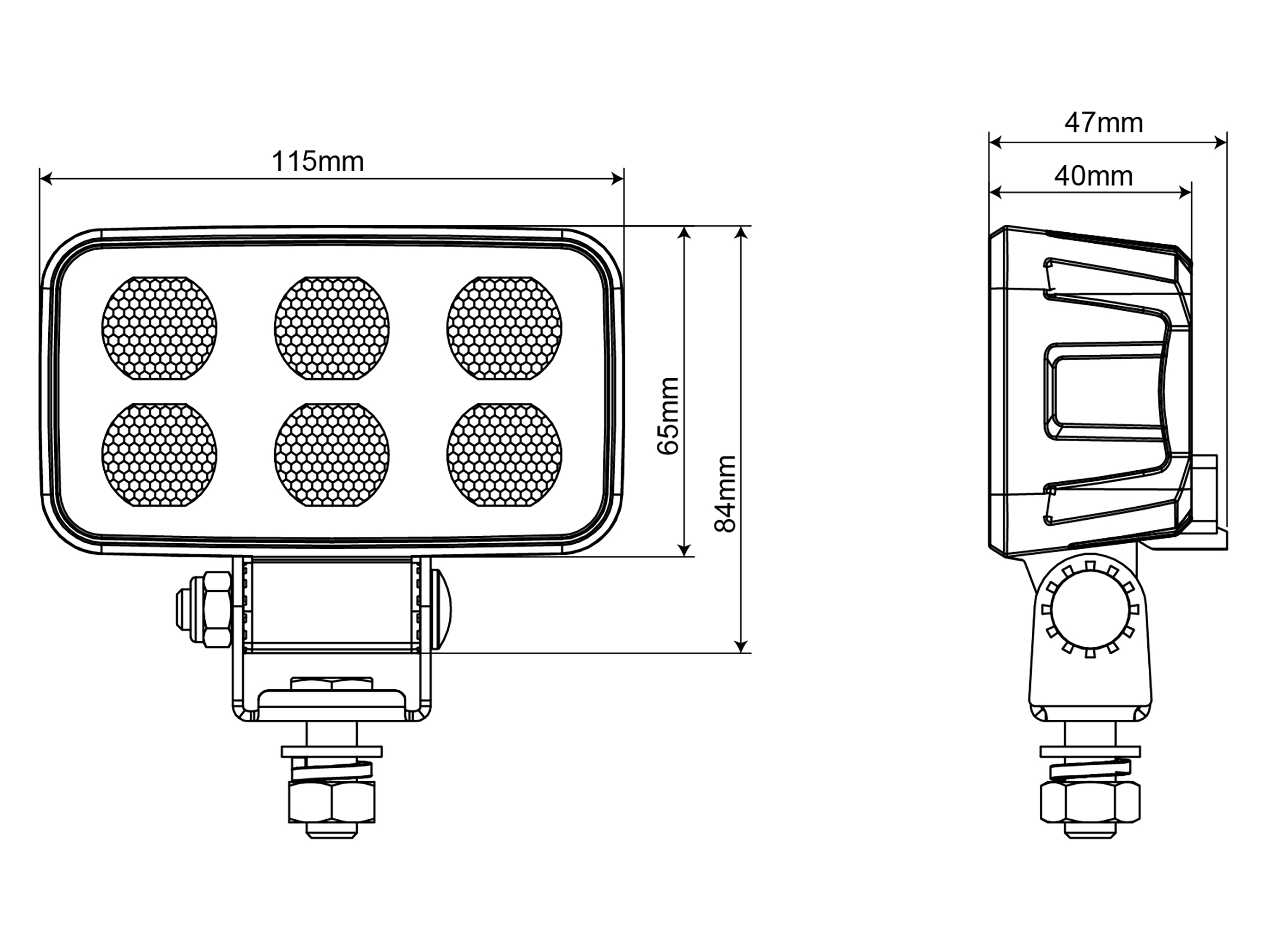 BriodLights Enrich Svart Arbetslampa bred 3580 lm 32w - 2
