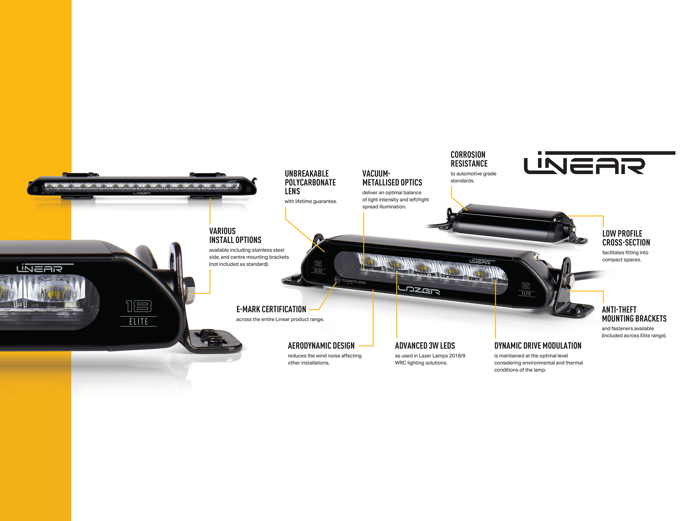 Lazer Ledrampskit VW Golf MK8 2020+ Linear-18 Elite