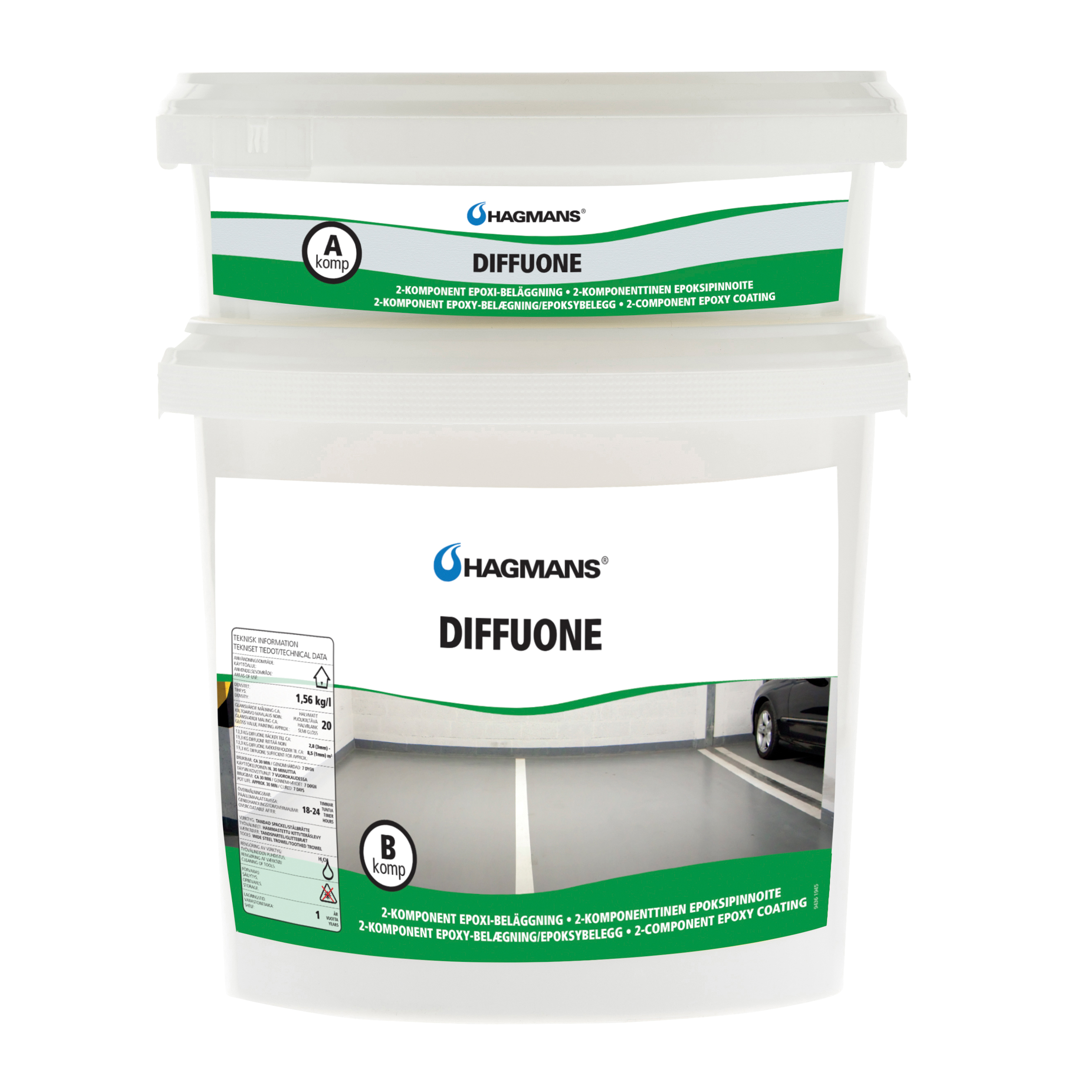 Hagmans DiffuOne Ljusgrå 13,33 KG - 2