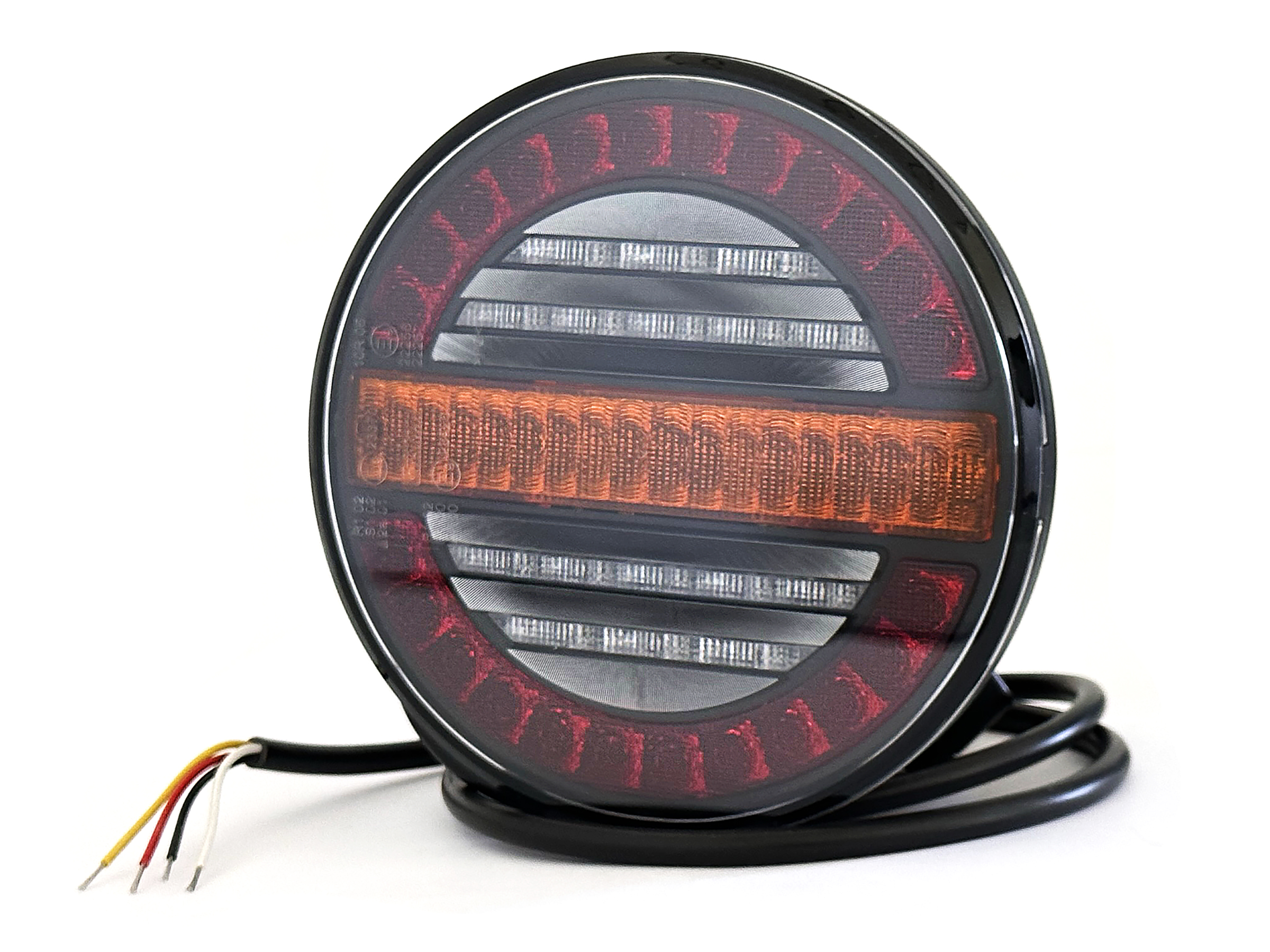 BriodLights Universal LED baklampa rund, 12/24 V - 3