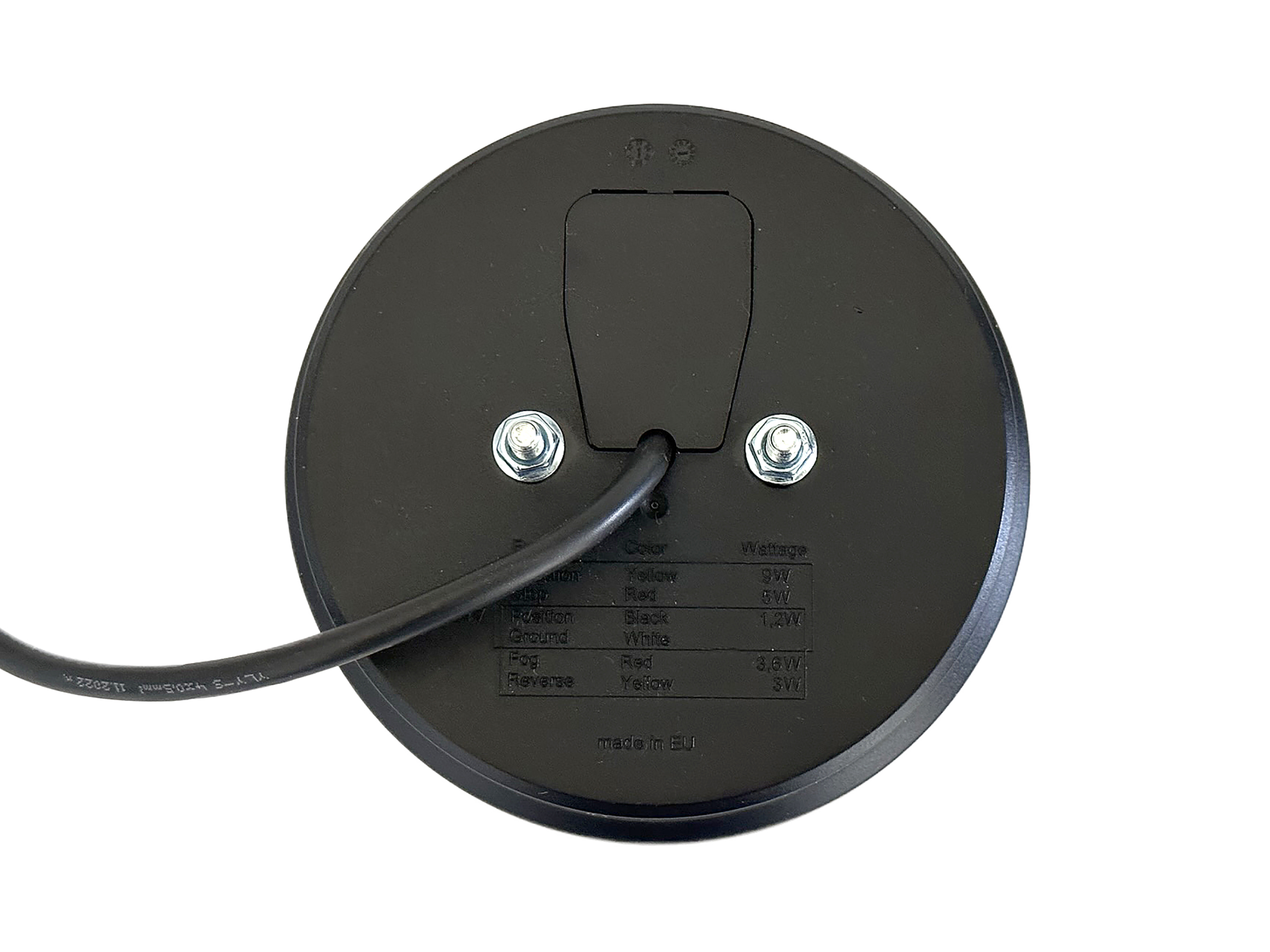 BriodLights Universal LED baklampa rund, 12/24 V - 2