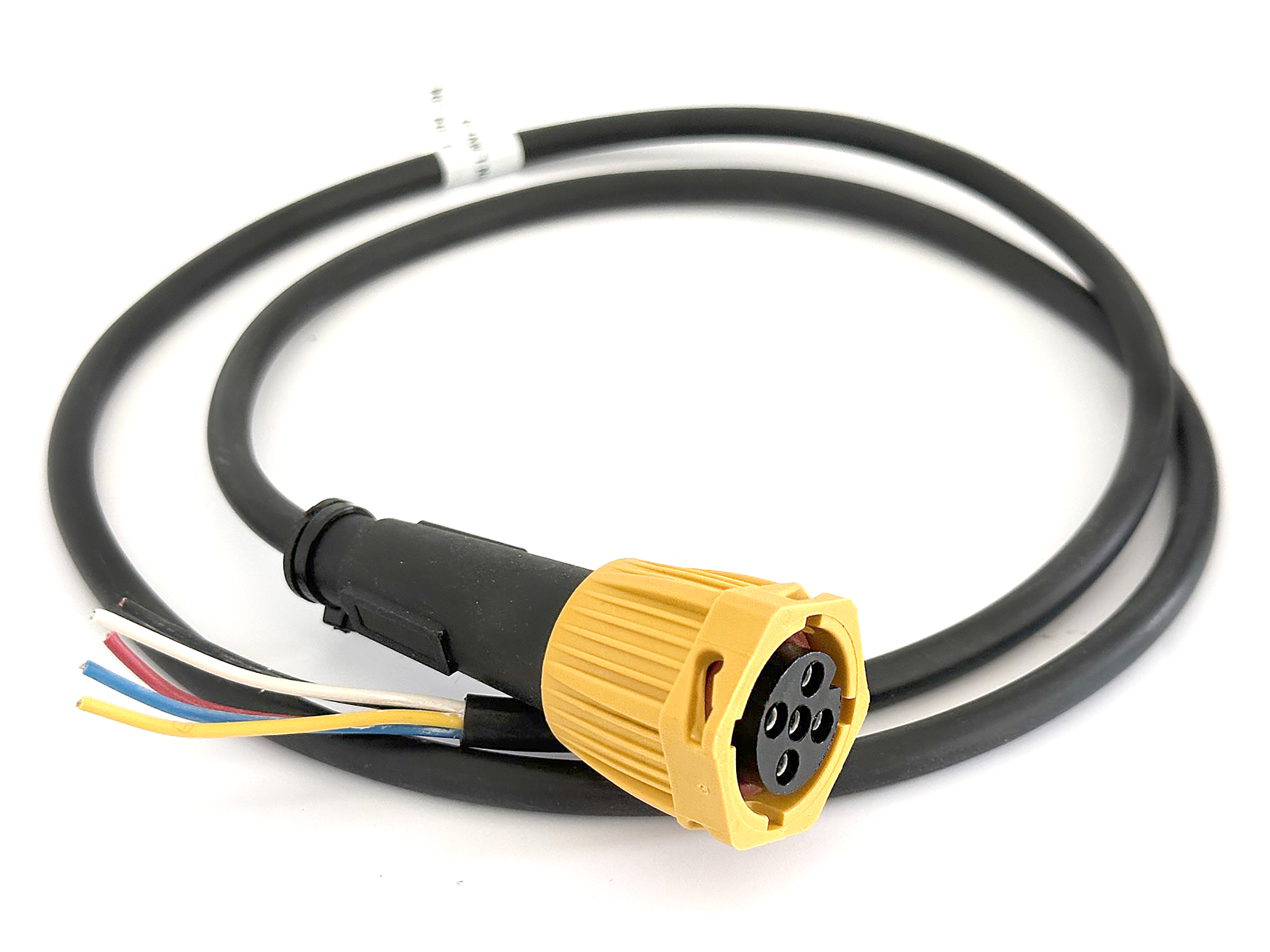 BriodLights Bajonett koppling 5-PIN med 1 m kabel, Gul