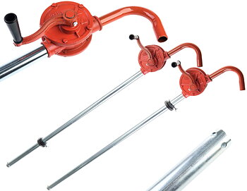 VOREL Handpump med vev för bränsale, olja, smörjfet, 150 cm