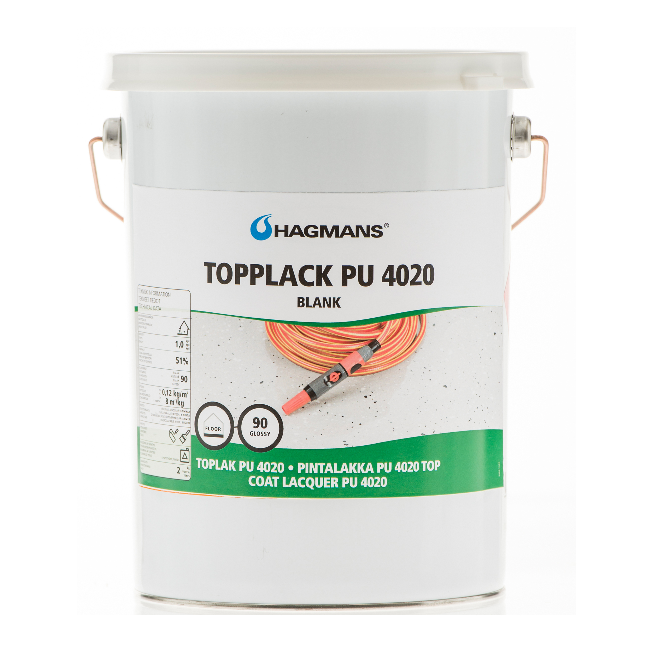 Hagmans Topplack PU 4020 5 L - 2