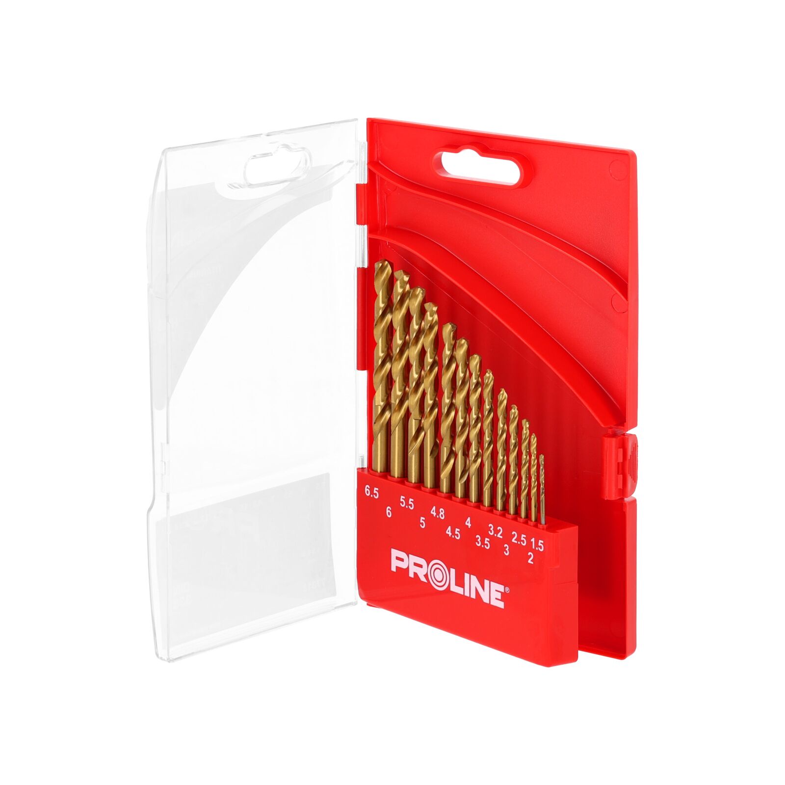 PROLINE TOOLS 13 Delar, HSSTiN Spiralborr, DIN338 (1, 5-6, 5 mm), Proline - 2