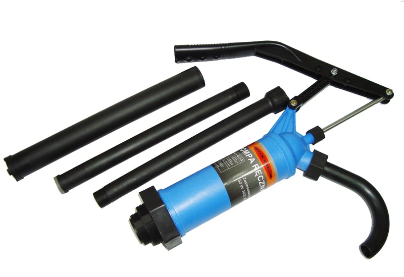 Quatros Handpump av kompositmaterial, för bränsale, olja, smörjfet