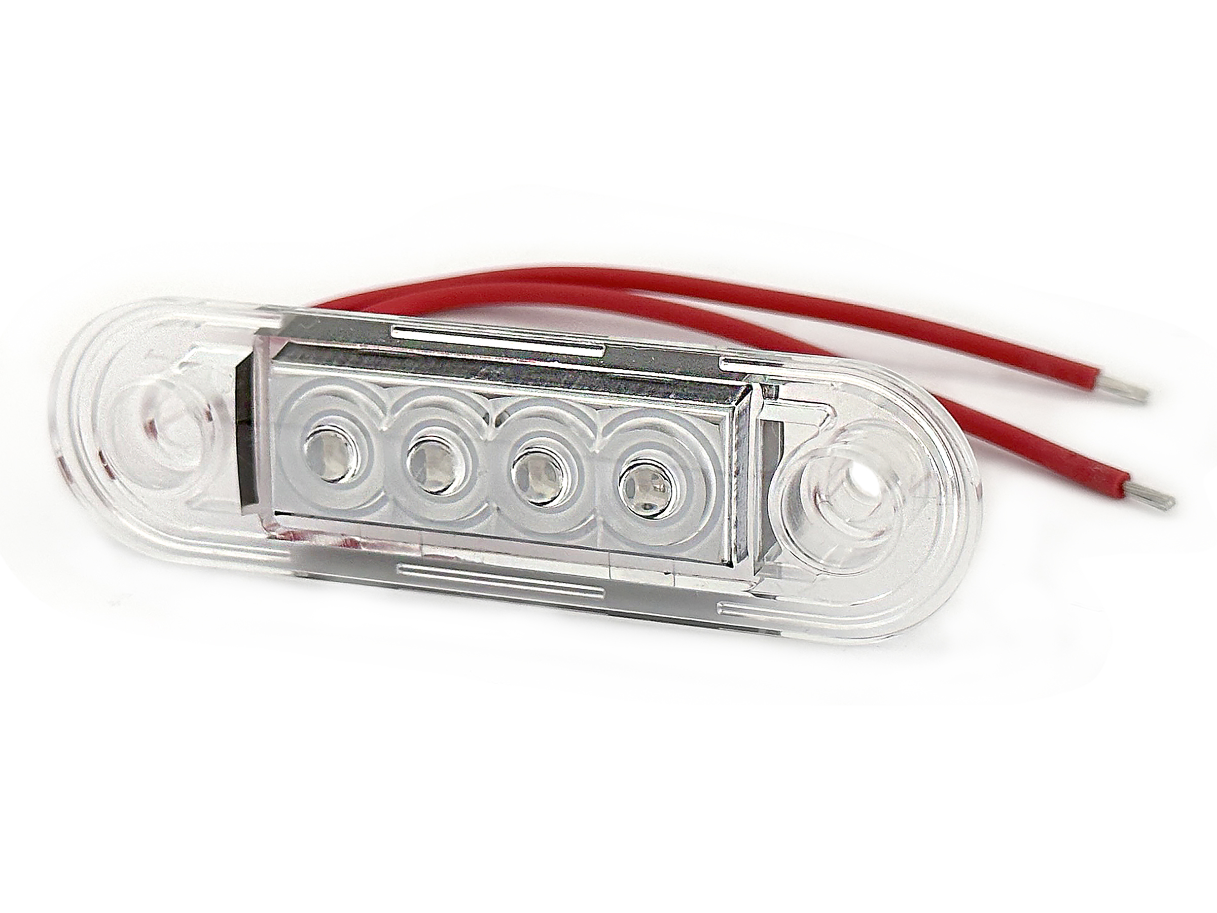 BriodLights Positionslampa m Gummiskydd, röd  84 mm - 3