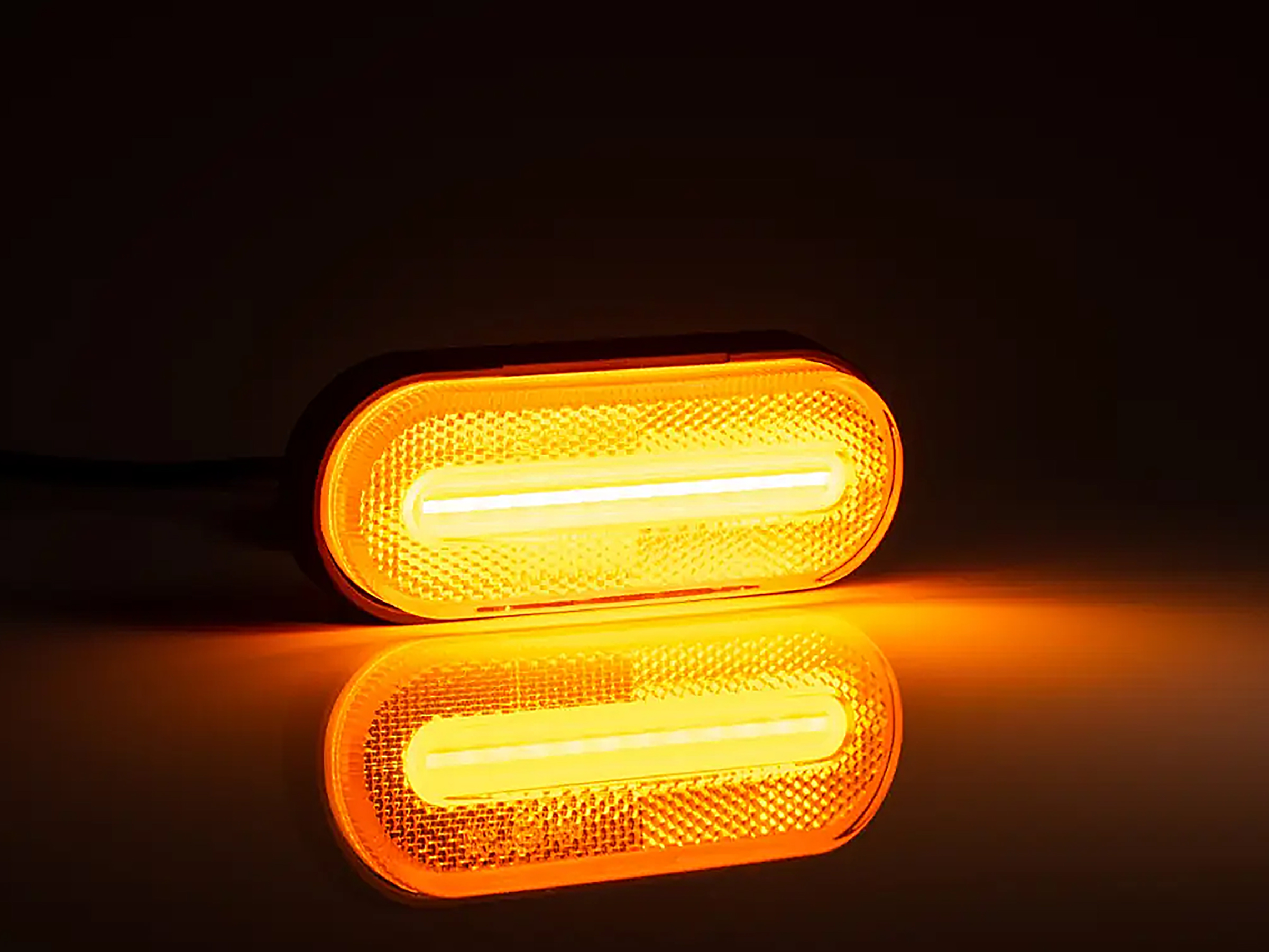 BriodLights Positionslampa oval m blinkers och fäste - 5