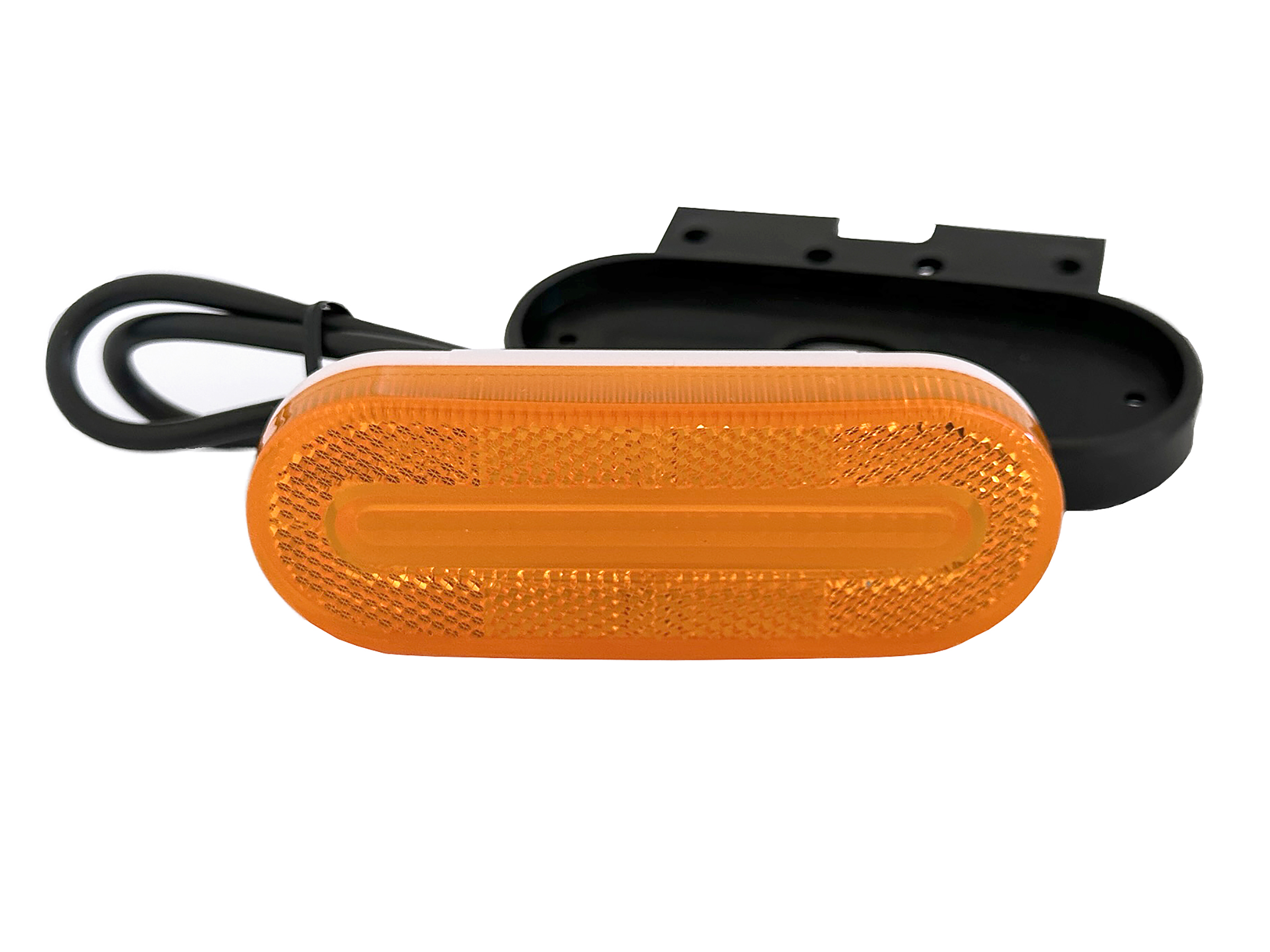 BriodLights Pos. lampa oval m blinkers, vinkelfäste, ADR - 4