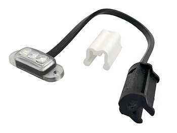 BriodLights Liten pos lampa LED 12V, vit, m QS150 kontakt