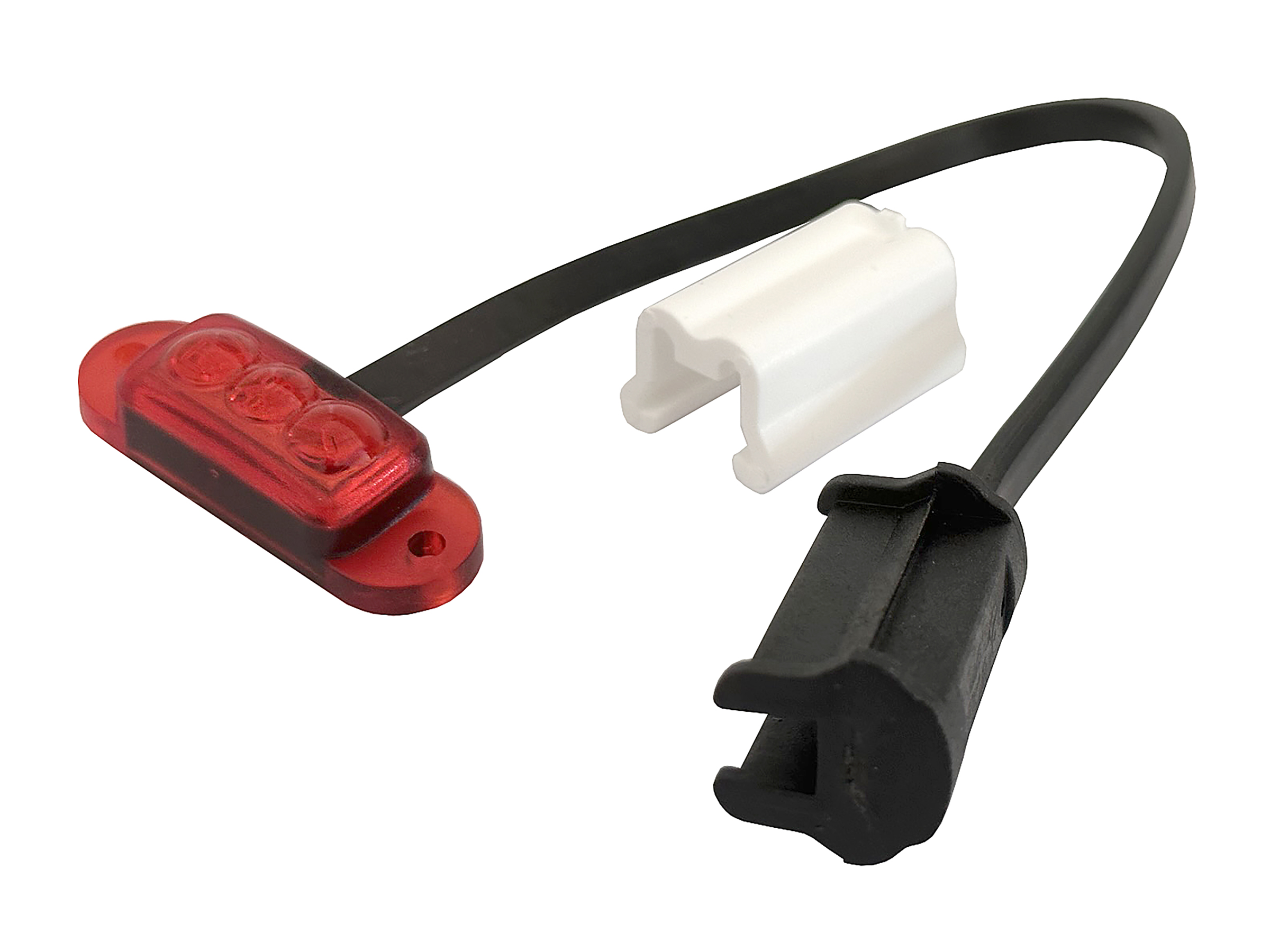 BriodLights Liten pos lampa led 12V, röd, m QS150 kontakt - 2
